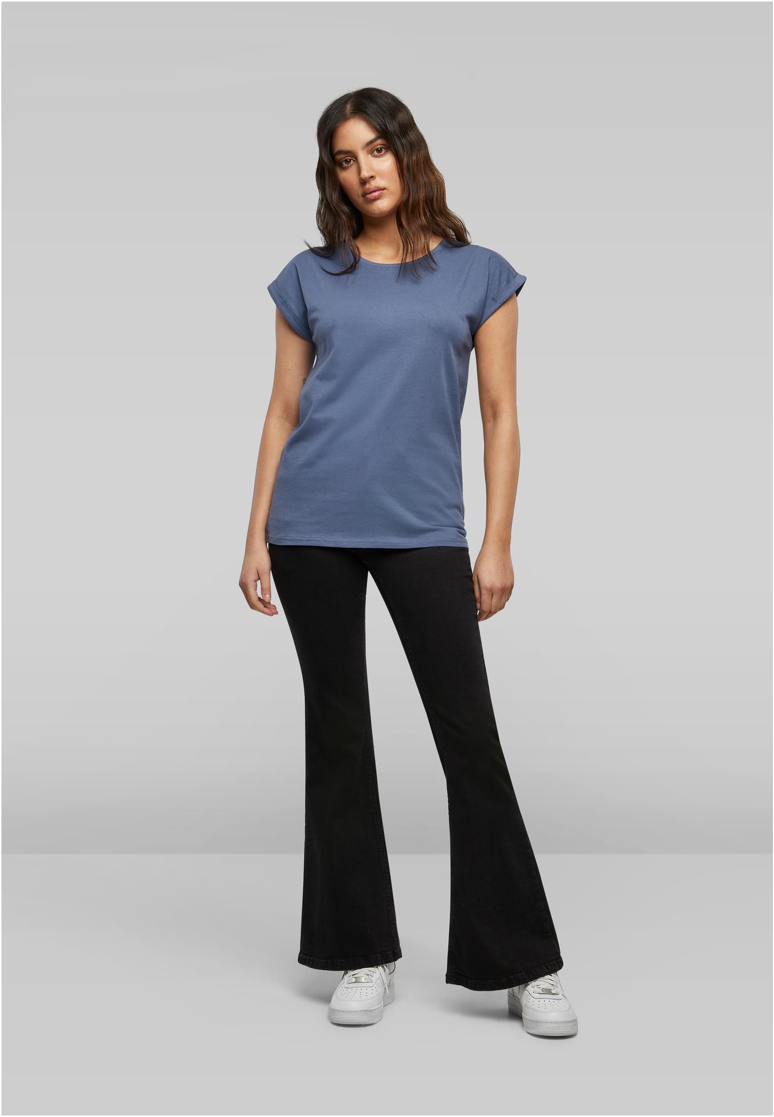 Ladies Extended Shoulder Tee vintageblue | vintageblue
