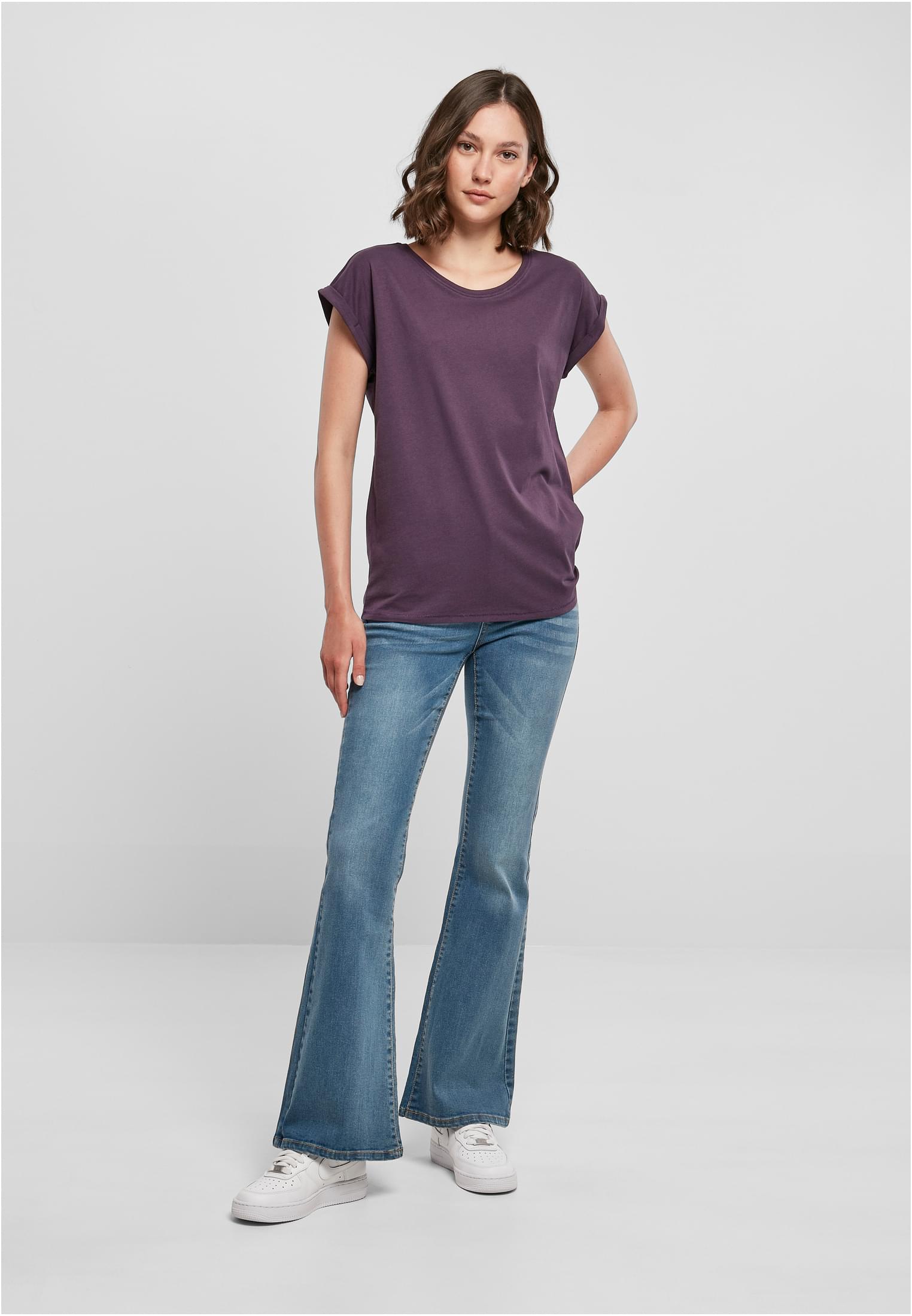 Ladies Extended Shoulder Tee purplenight | purplenight