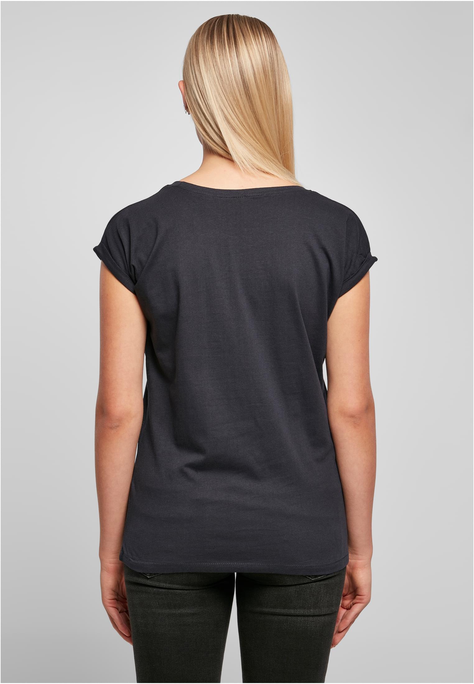 Ladies Extended Shoulder Tee navy | navy