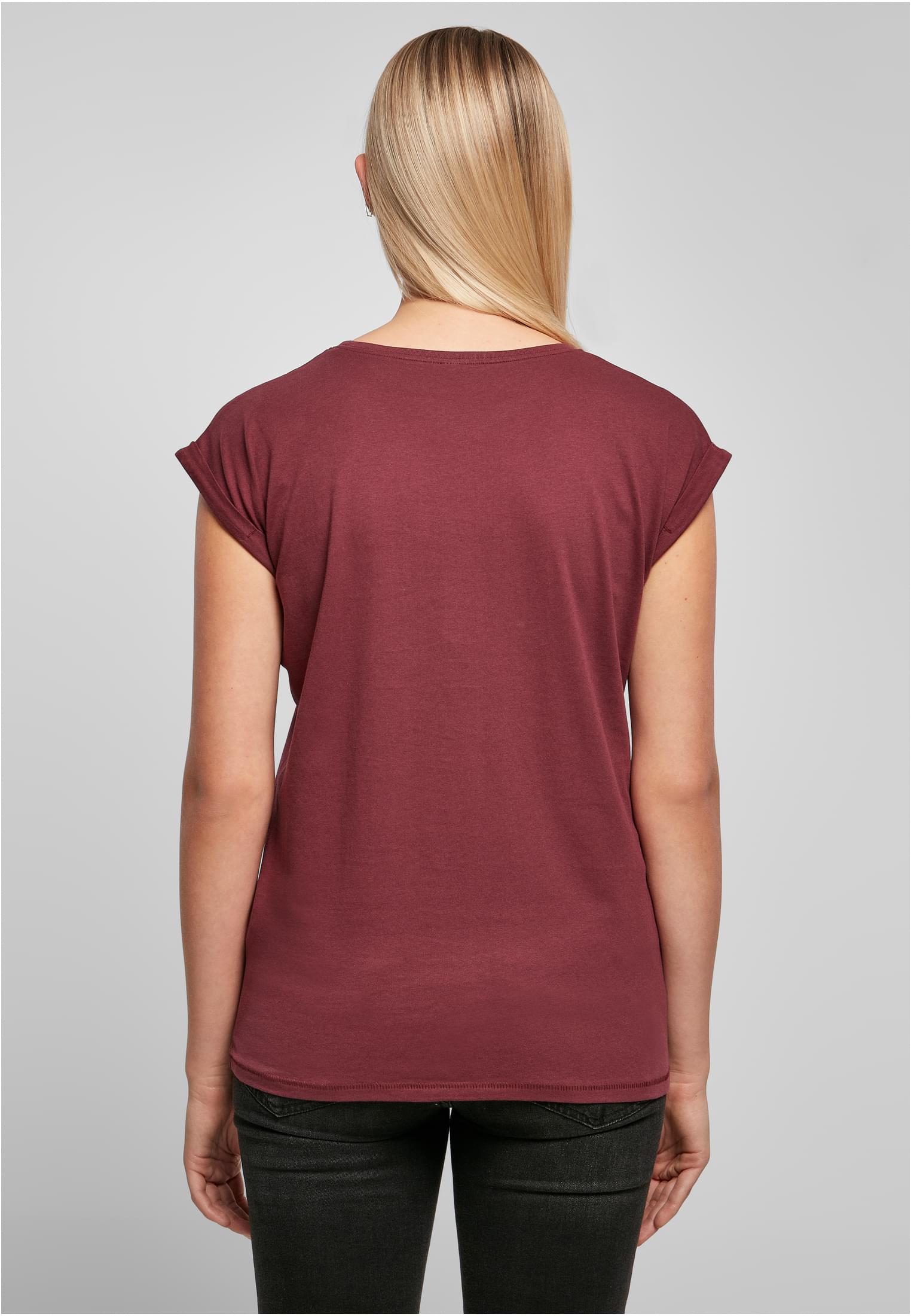 Ladies Extended Shoulder Tee cherry | cherry