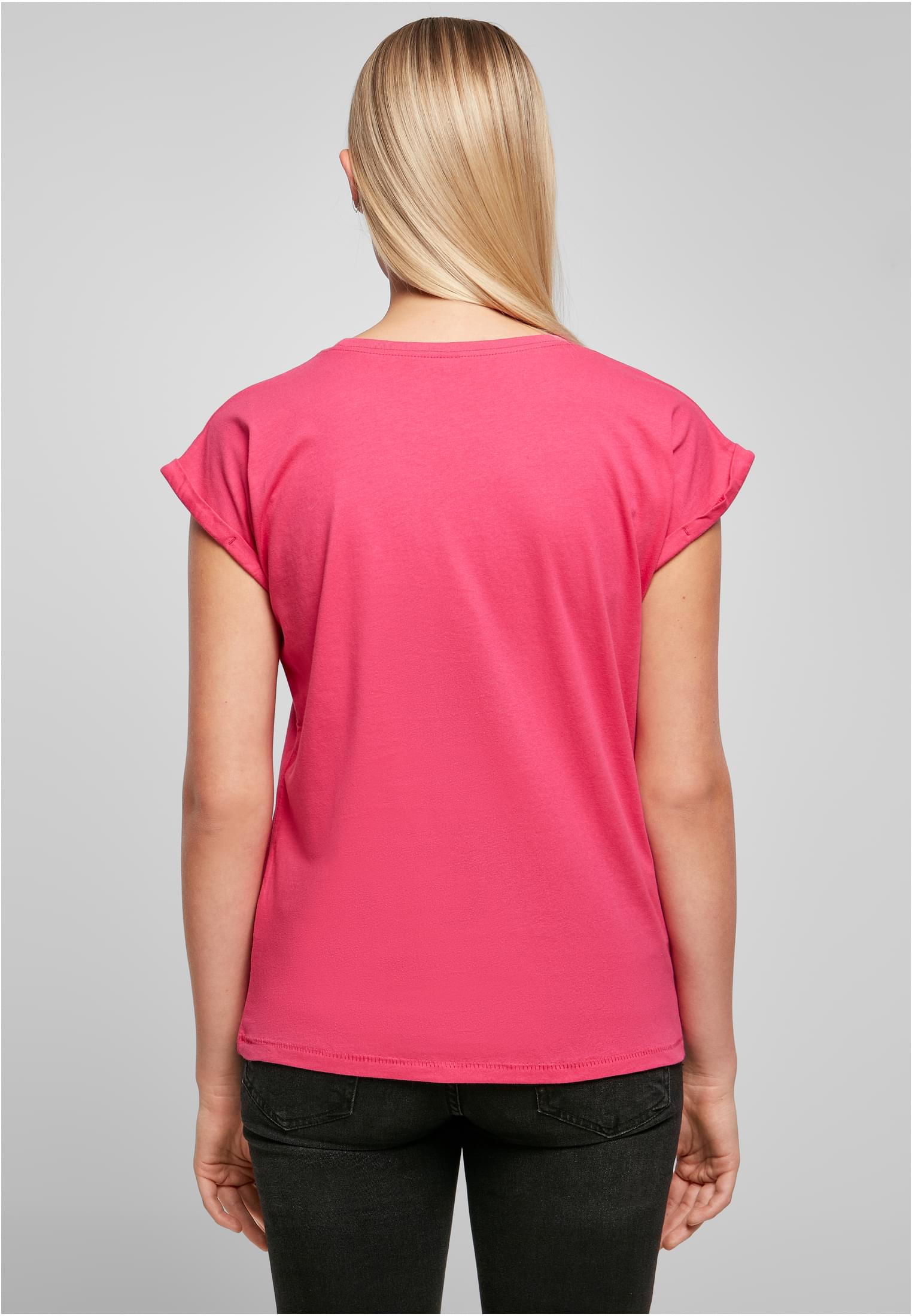 Ladies Extended Shoulder Tee hibiskus pink | hibiskus pink