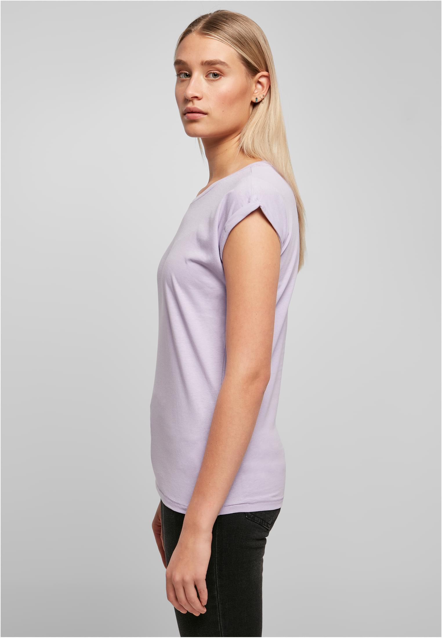Ladies Extended Shoulder Tee lilac | lilac