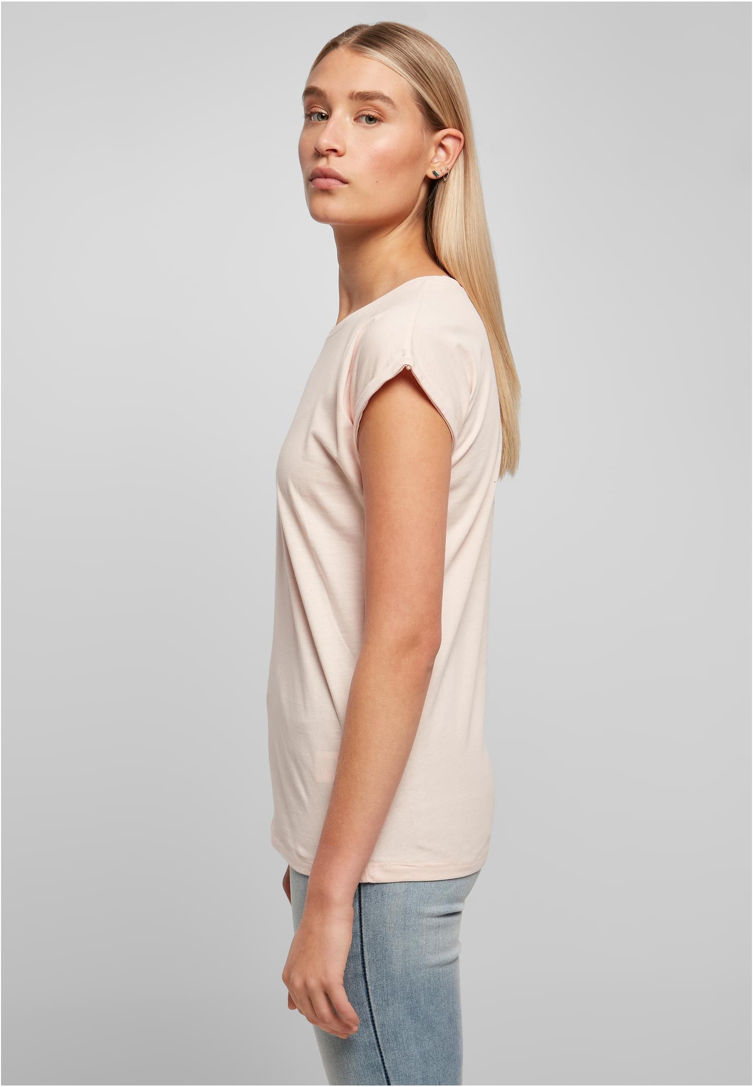 Ladies Extended Shoulder Tee pink | pink
