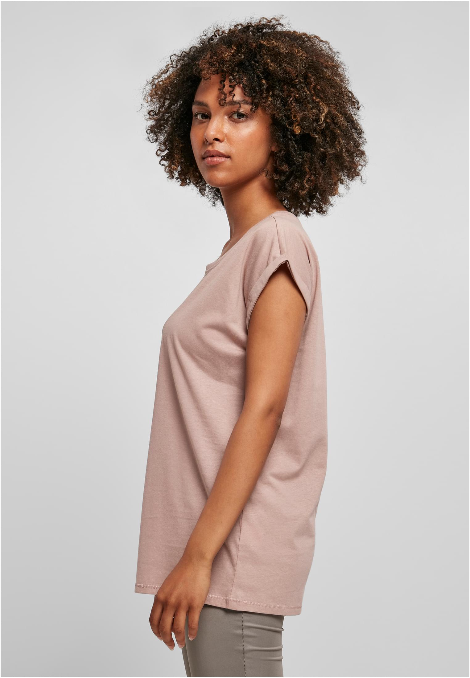 Ladies Extended Shoulder Tee duskrose | duskrose