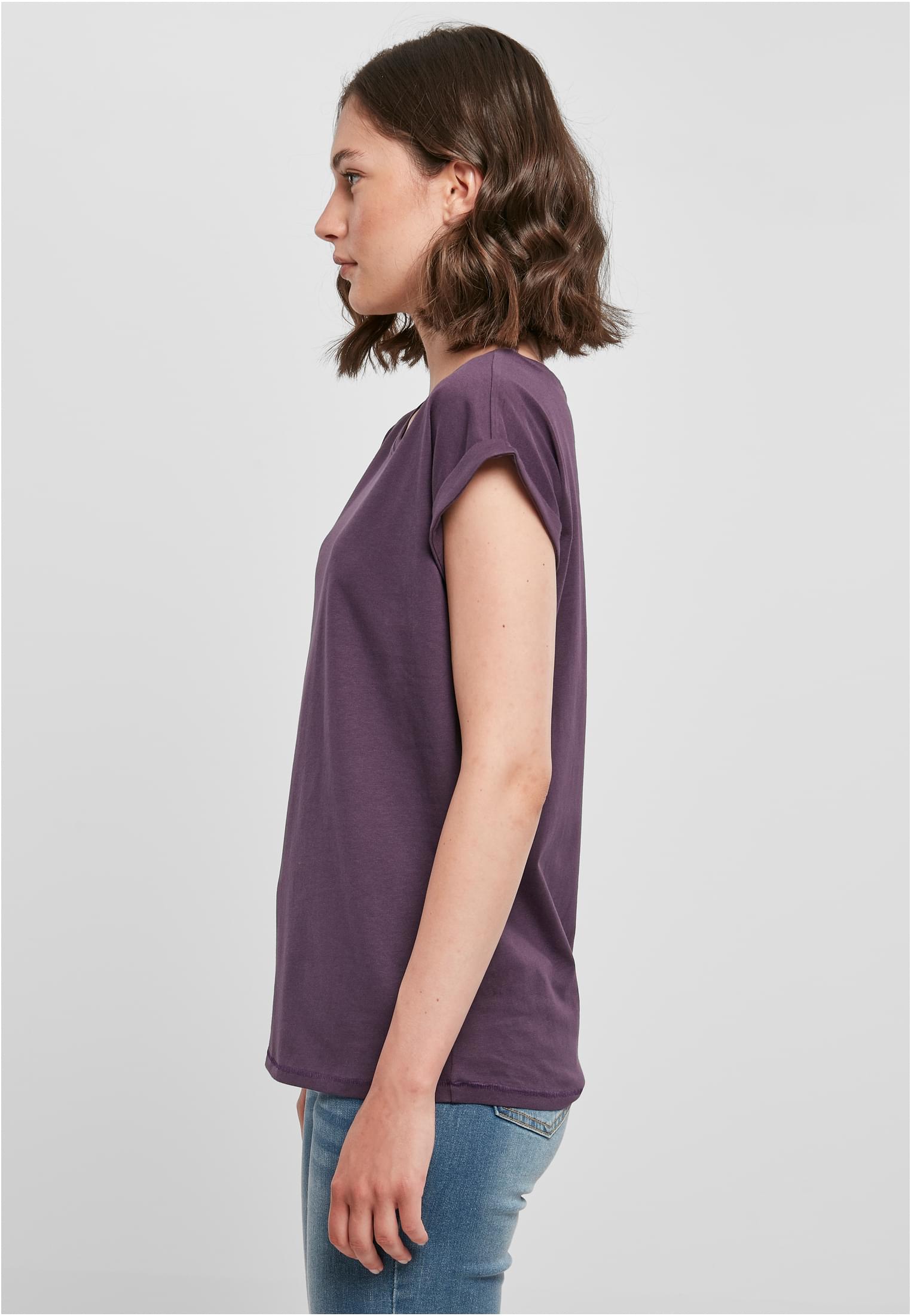 Ladies Extended Shoulder Tee purplenight | purplenight