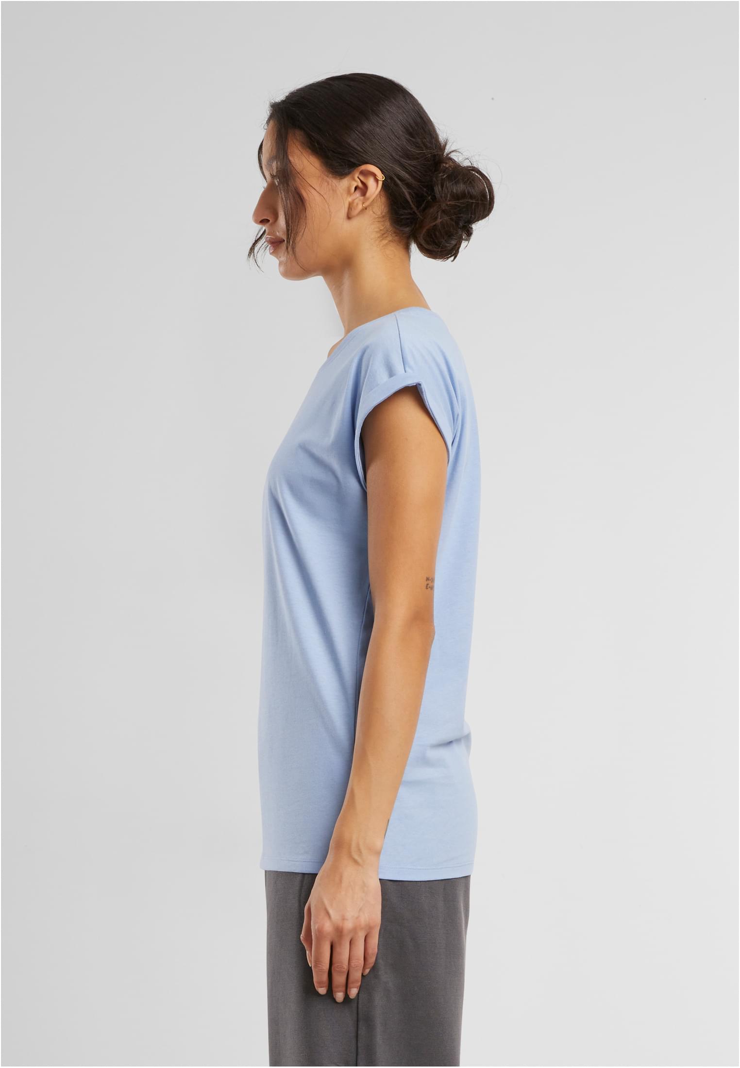 Ladies Extended Shoulder Tee powderblue | powderblue