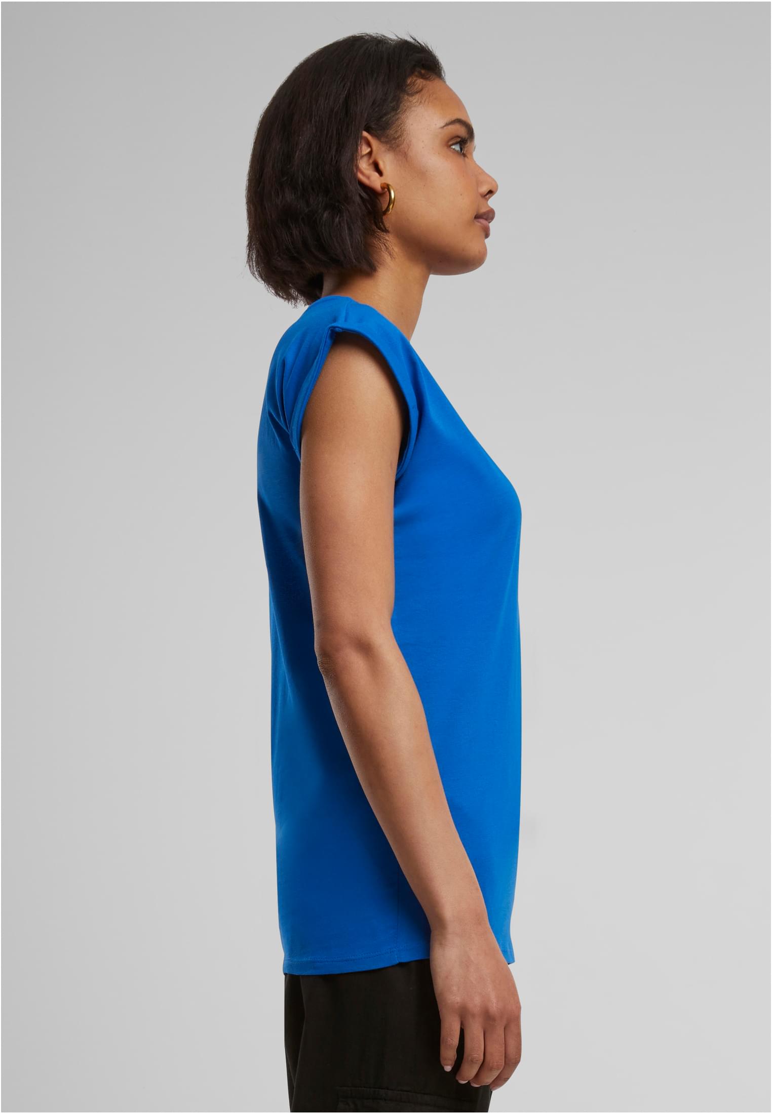 Ladies Extended Shoulder Tee bright blue | bright blue
