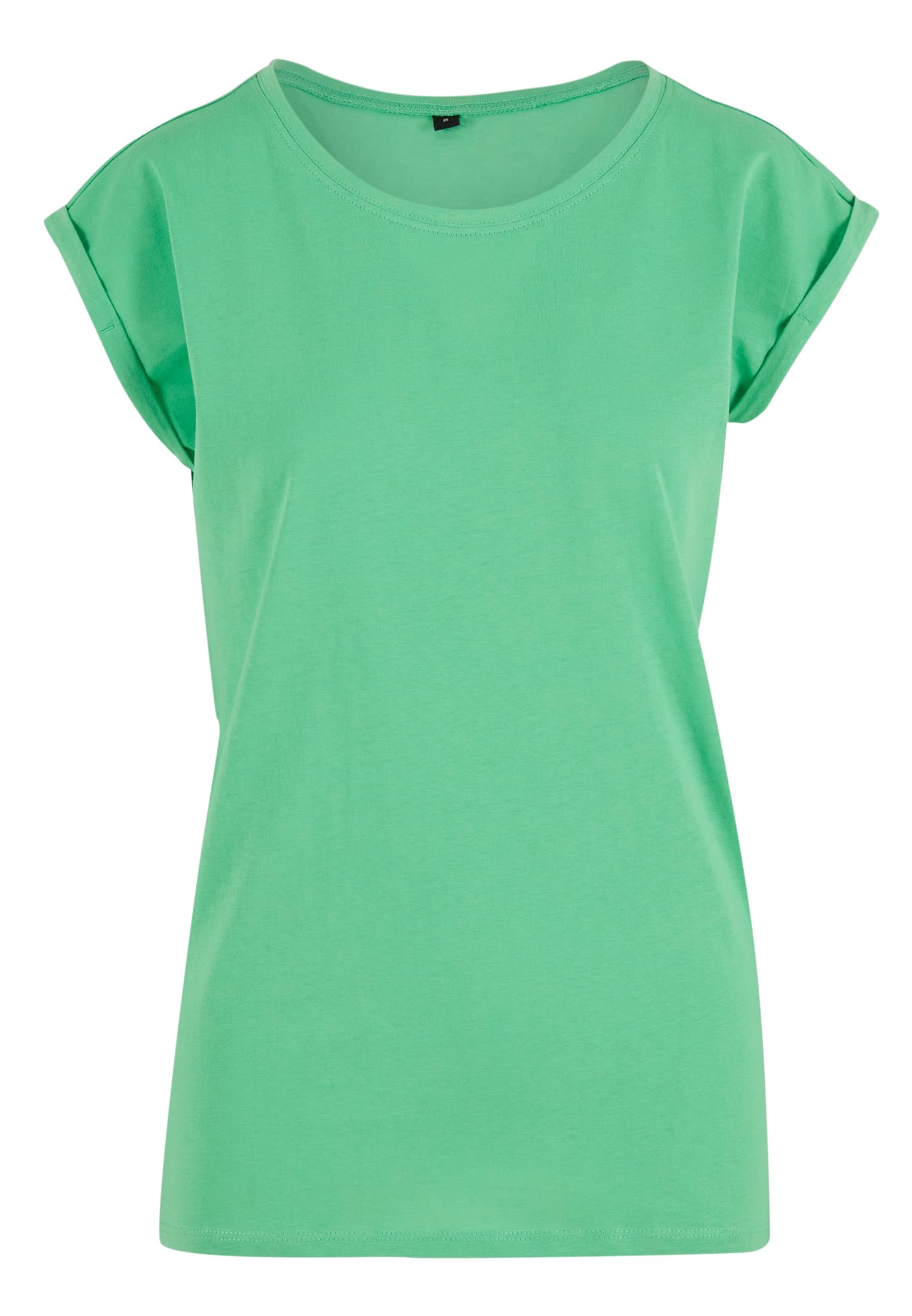 Ladies Extended Shoulder Tee ghost green | ghost green