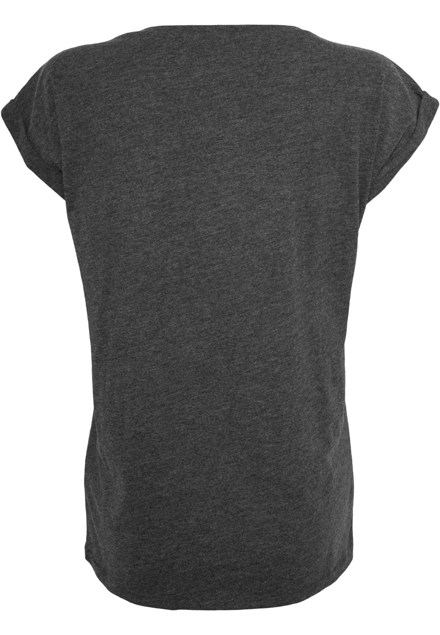Ladies Extended Shoulder Tee charcoal | charcoal