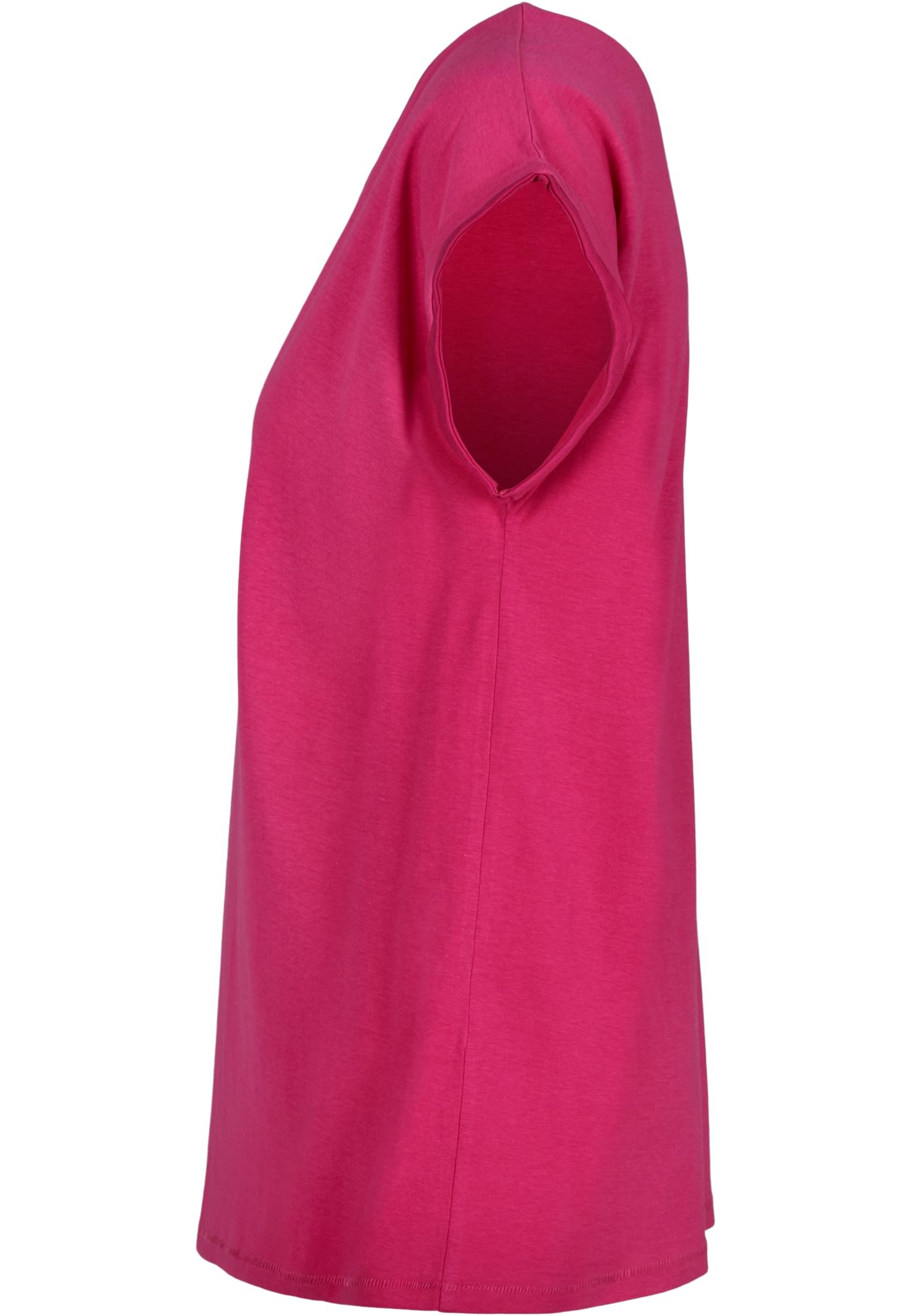 Ladies Extended Shoulder Tee hibiskus pink | hibiskus pink