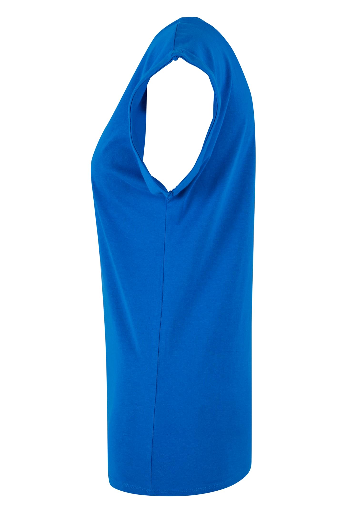 Ladies Extended Shoulder Tee bright blue | bright blue