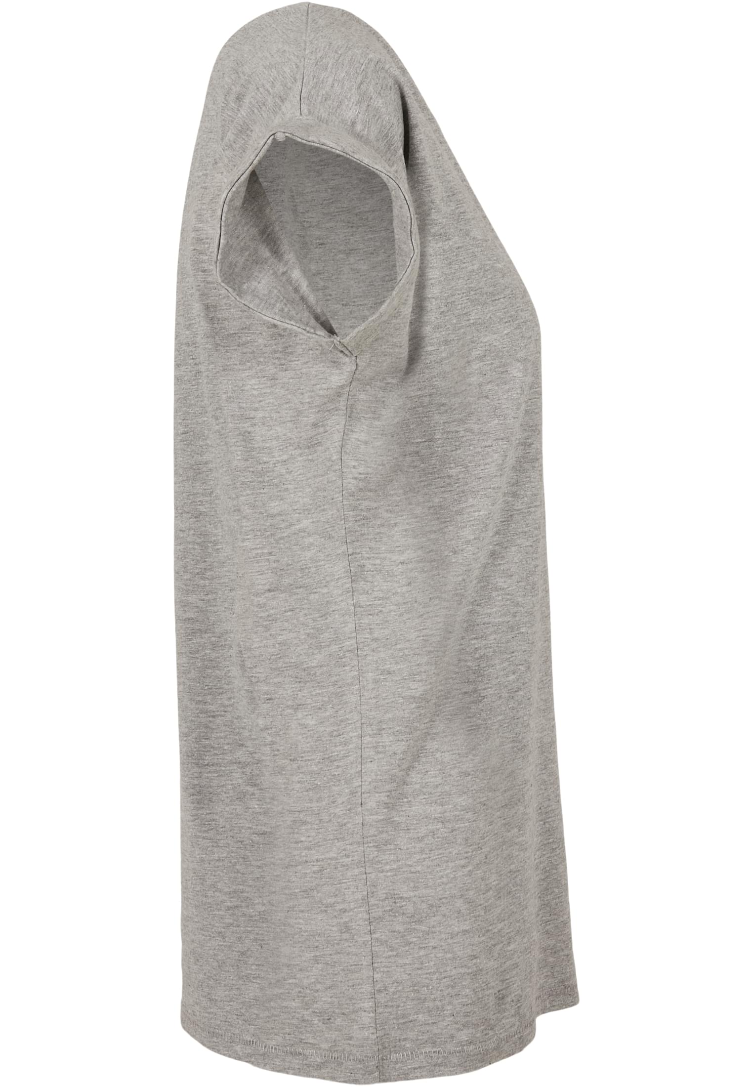 Ladies Extended Shoulder Tee heather grey | heather grey