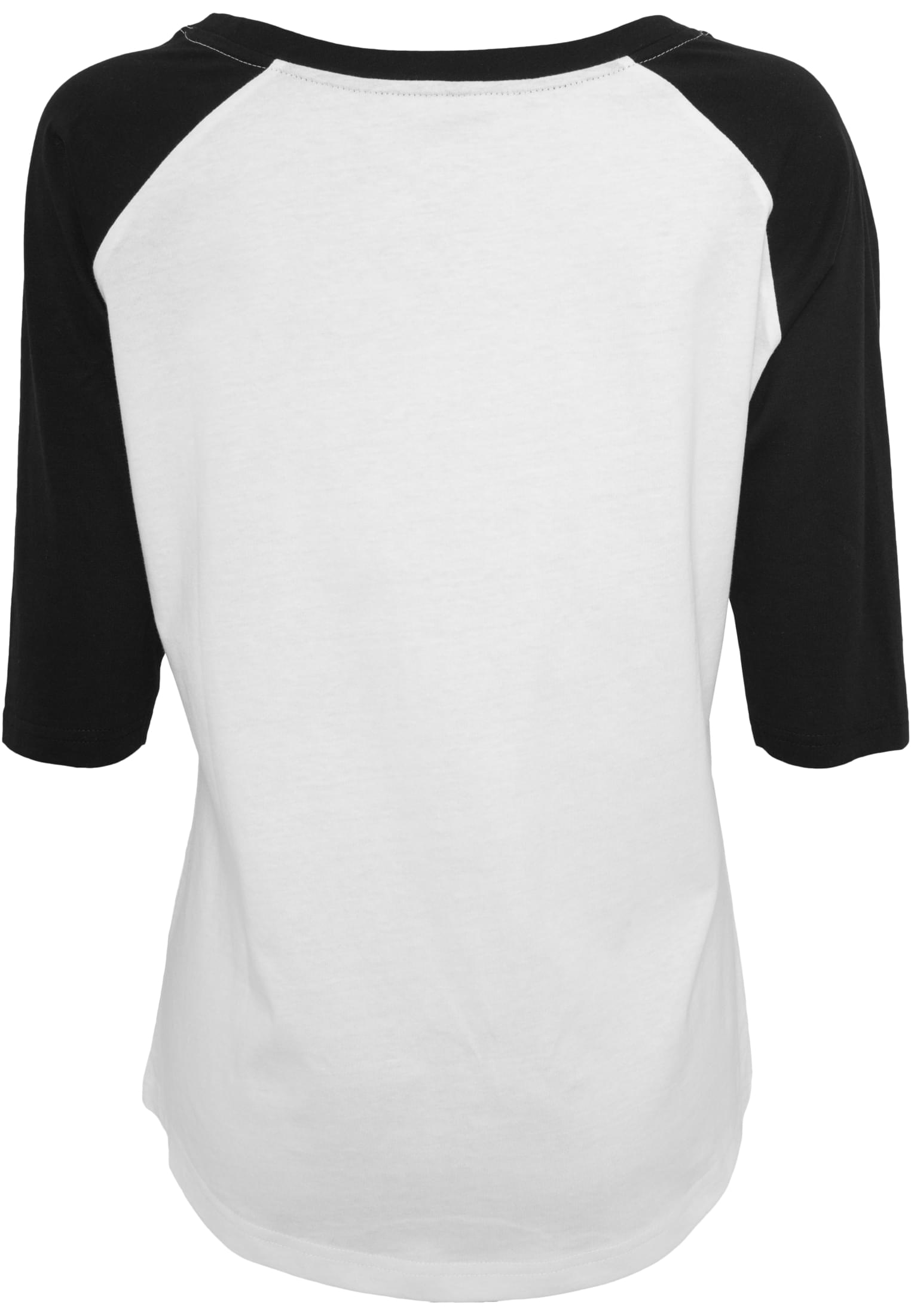 Ladies 3/4 Contrast Raglan Tee wht/blk | wht/blk