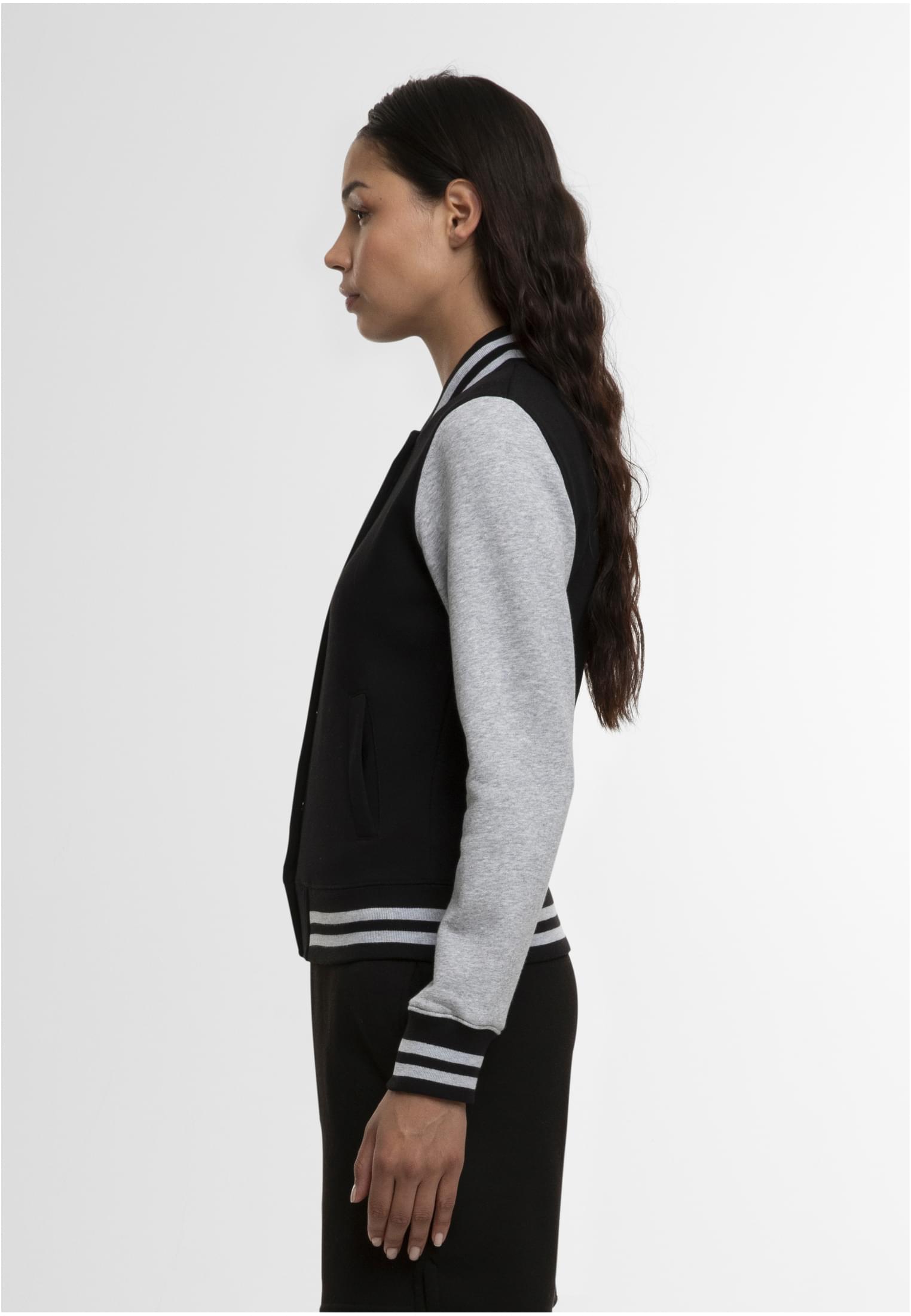 Ladies Sweat College Jacket black/h.grey | black/h.grey