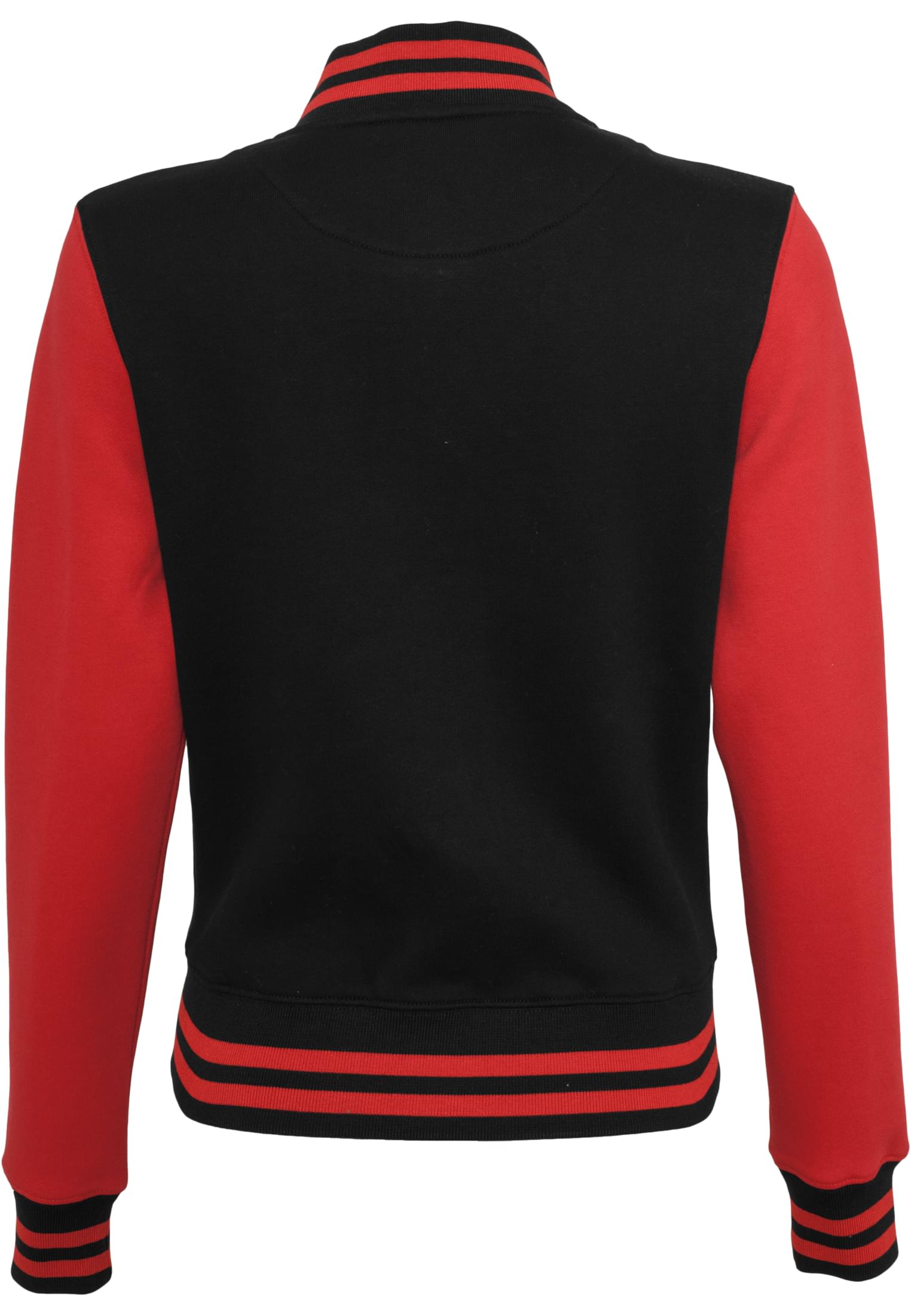 Ladies Sweat College Jacket blk/red | blk/red