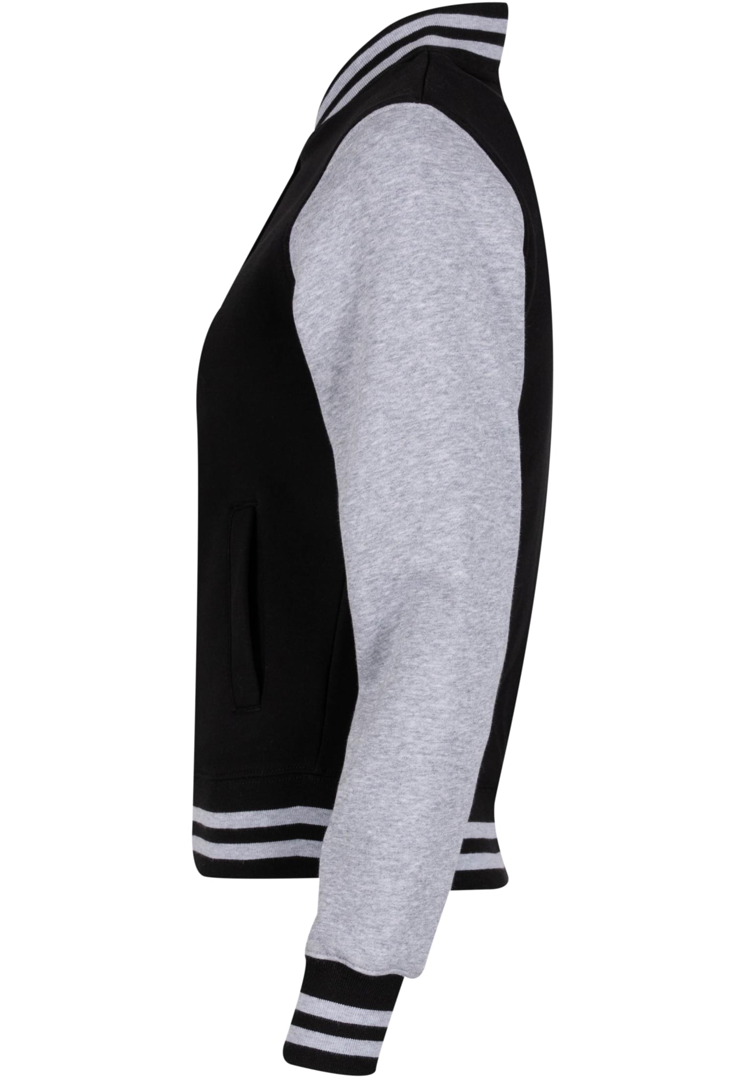 Ladies Sweat College Jacket black/h.grey | black/h.grey