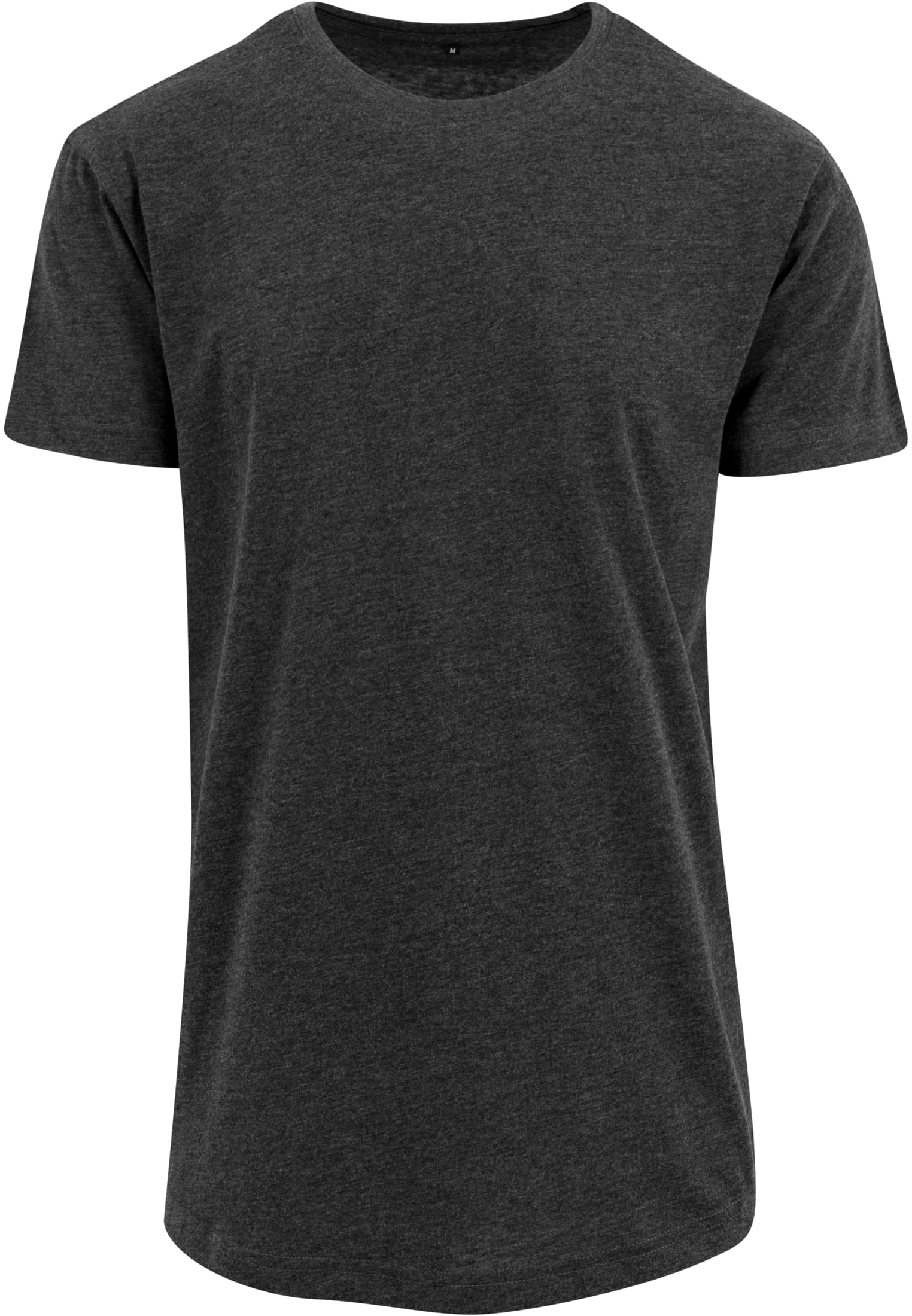 Shaped Long Tee charcoal | charcoal