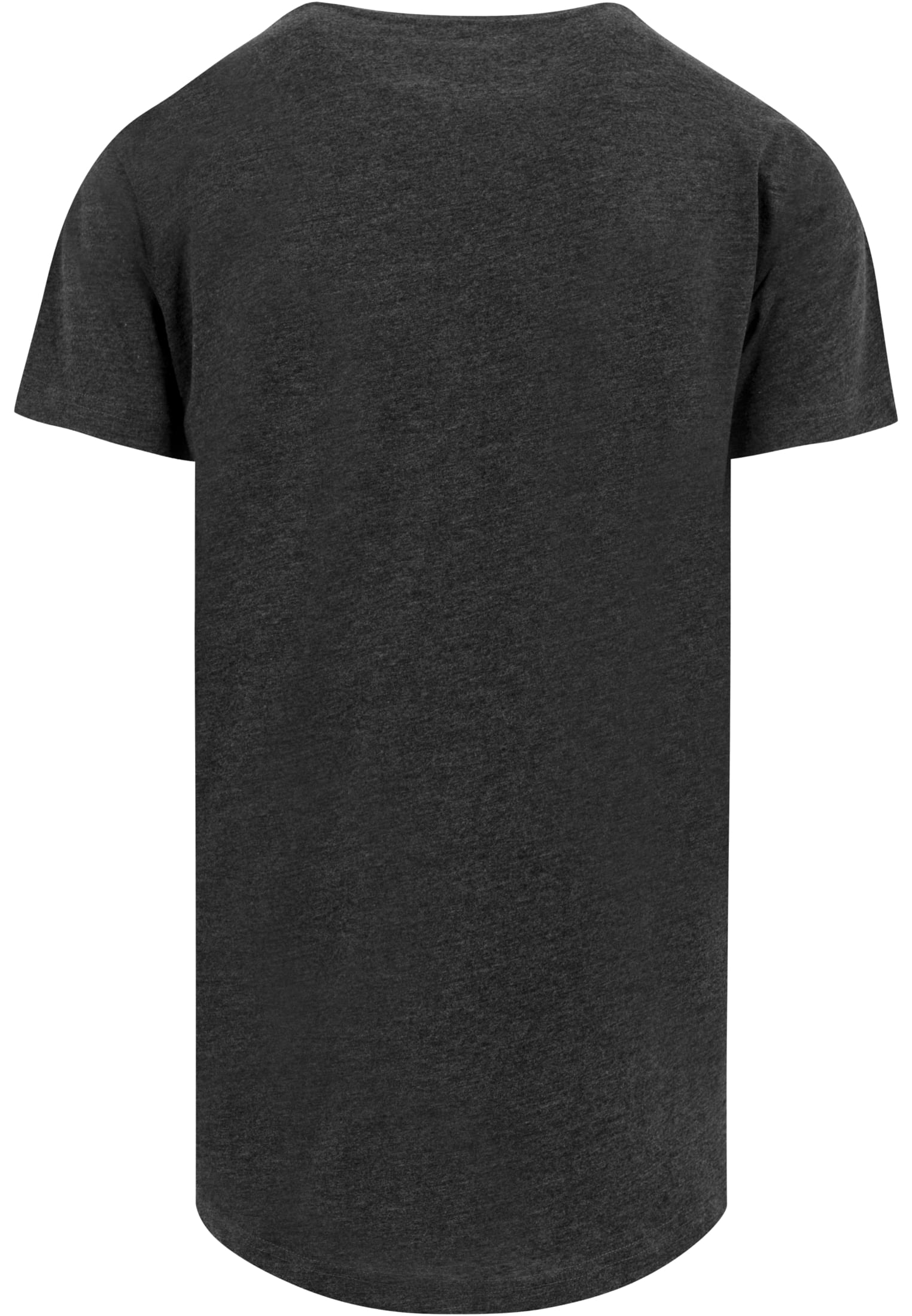 Shaped Long Tee charcoal | charcoal