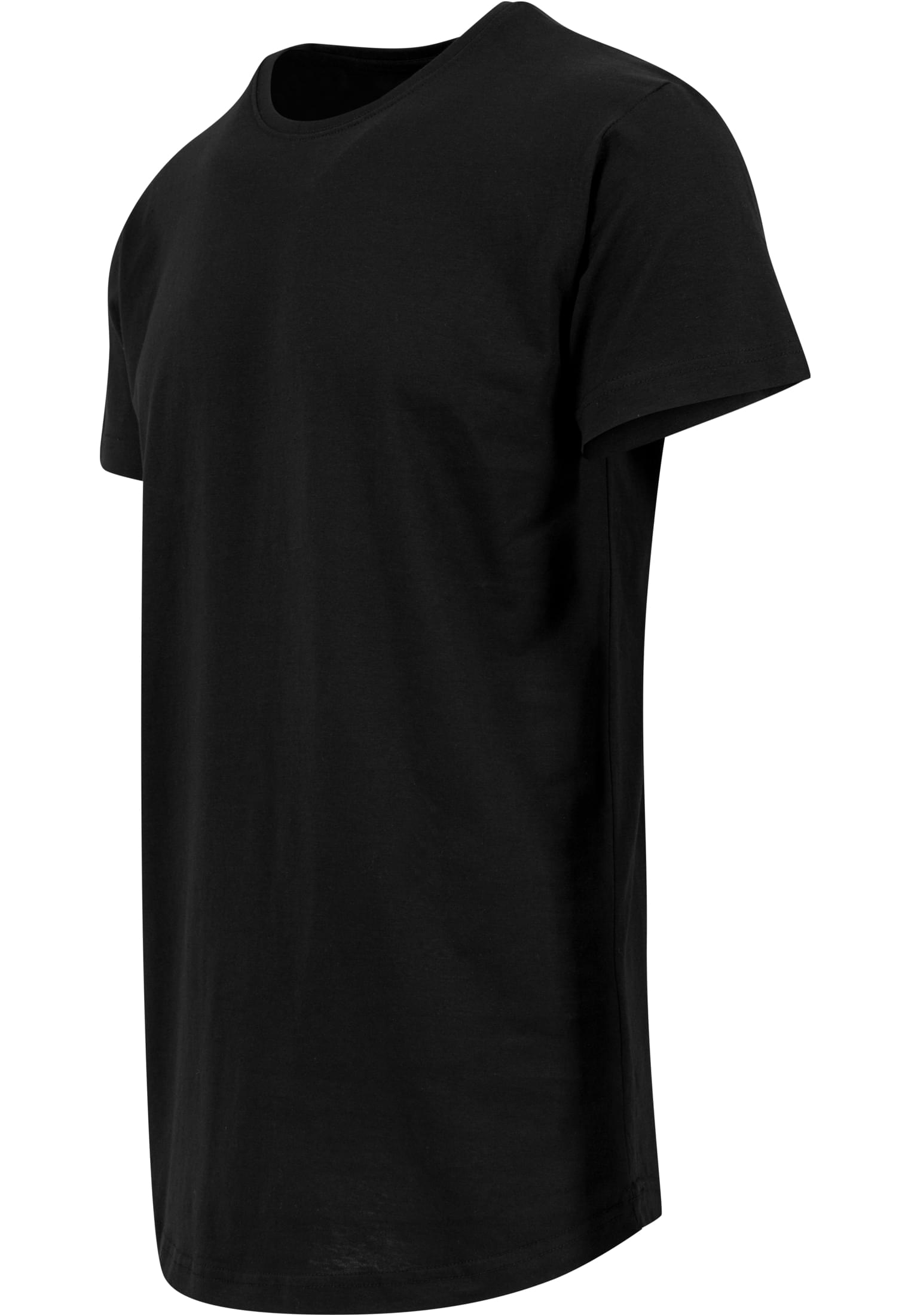 Shaped Long Tee black | black