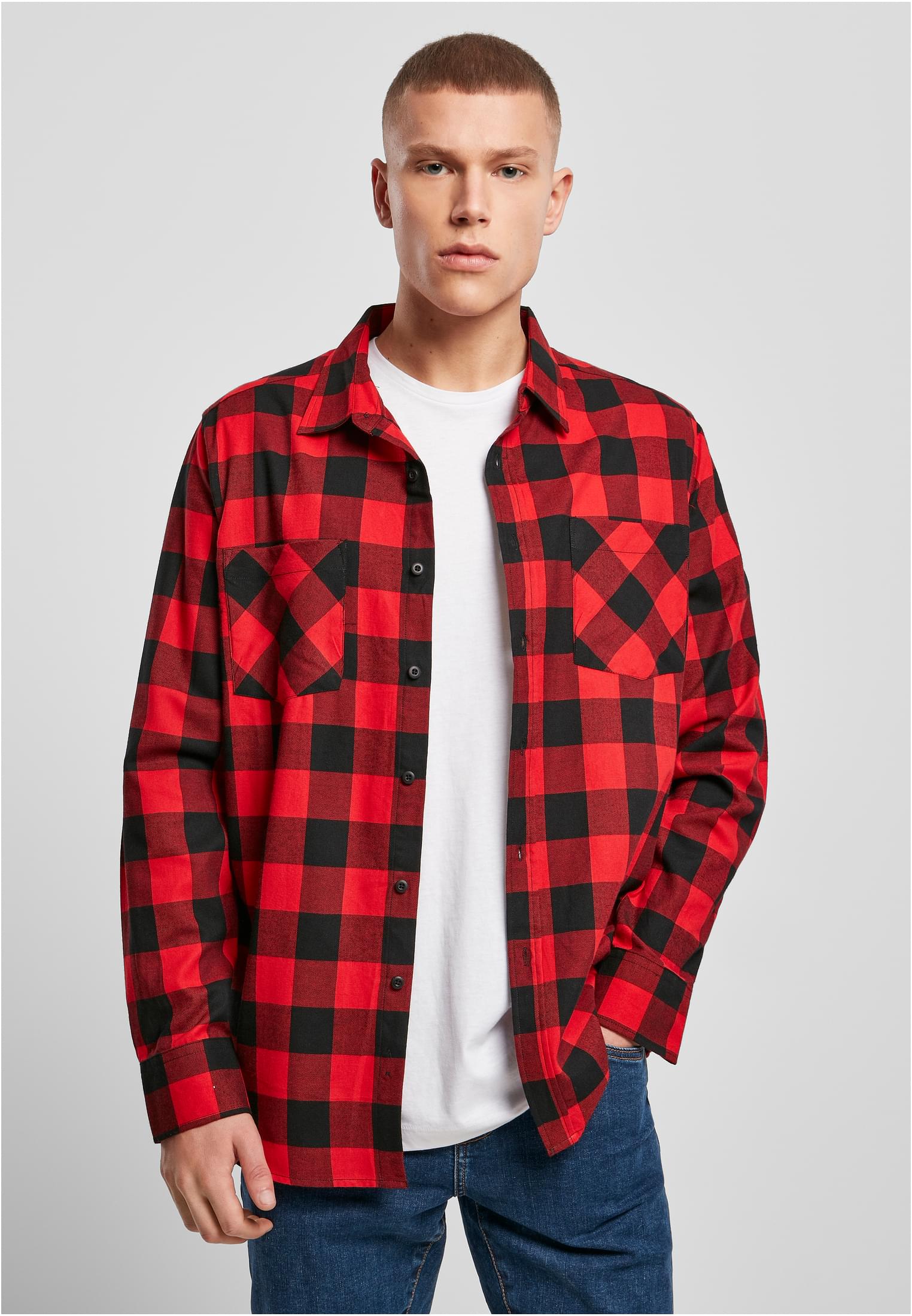 Checked Flanell Shirt blk/red | blk/red