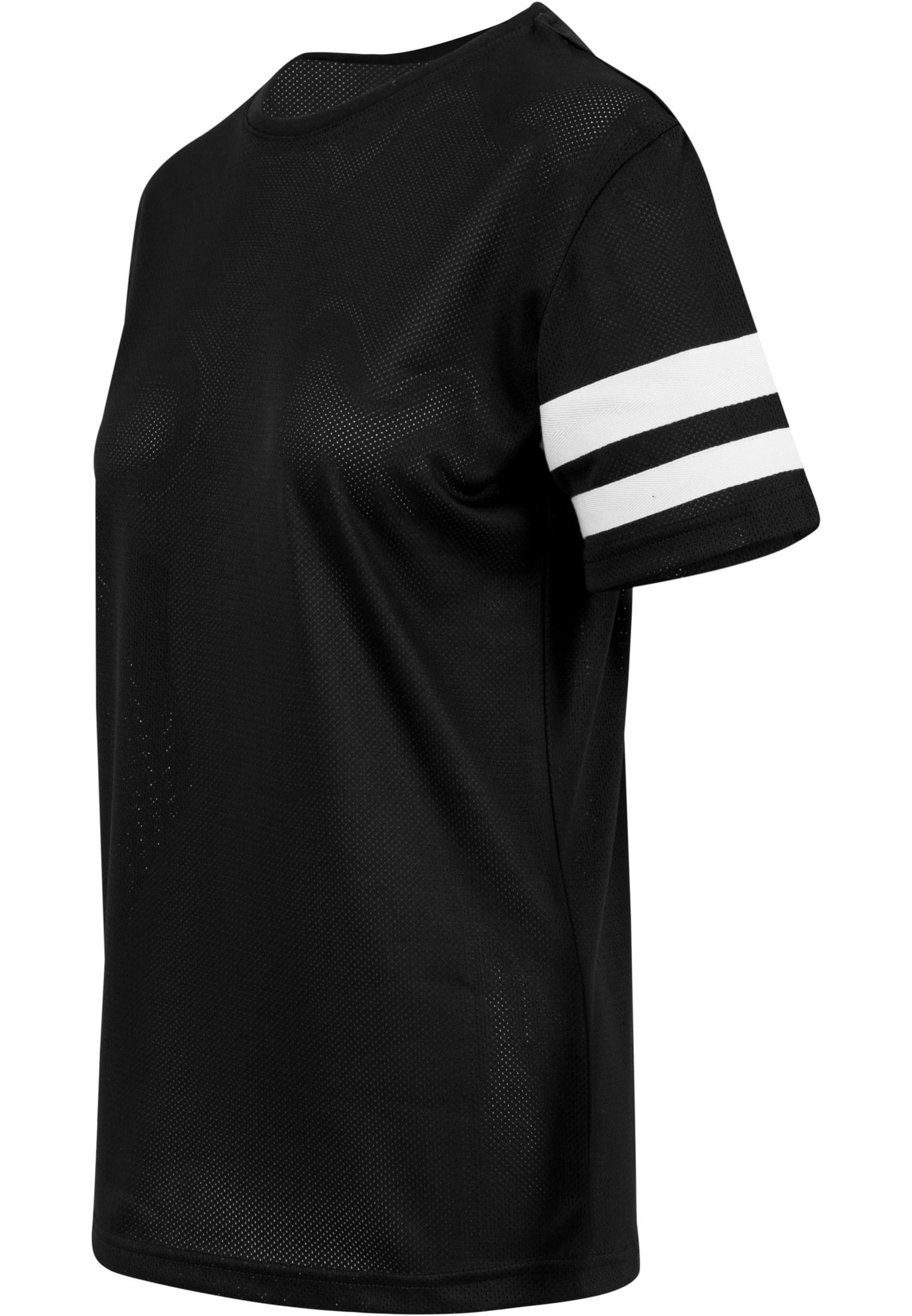 Ladies Mesh Stripe Tee blk/wht | blk/wht