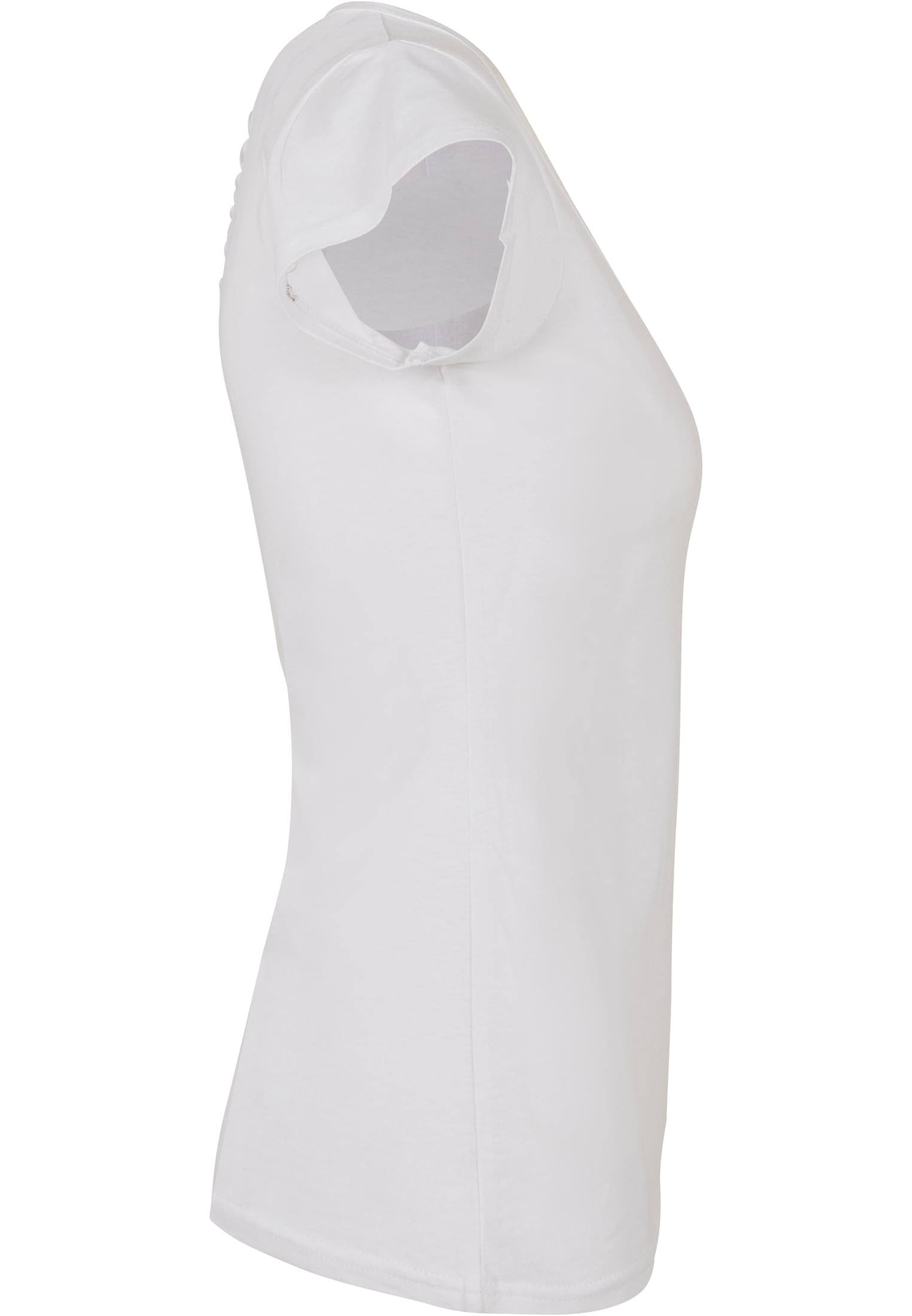 Ladies Back Cut Tee white | white