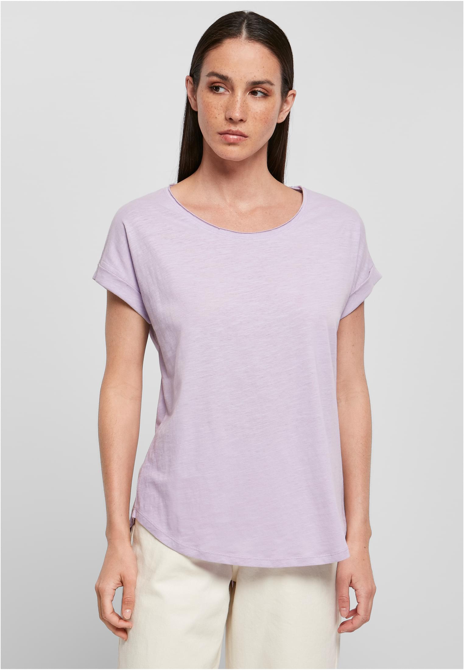 Ladies Long Slub Tee lilac | lilac