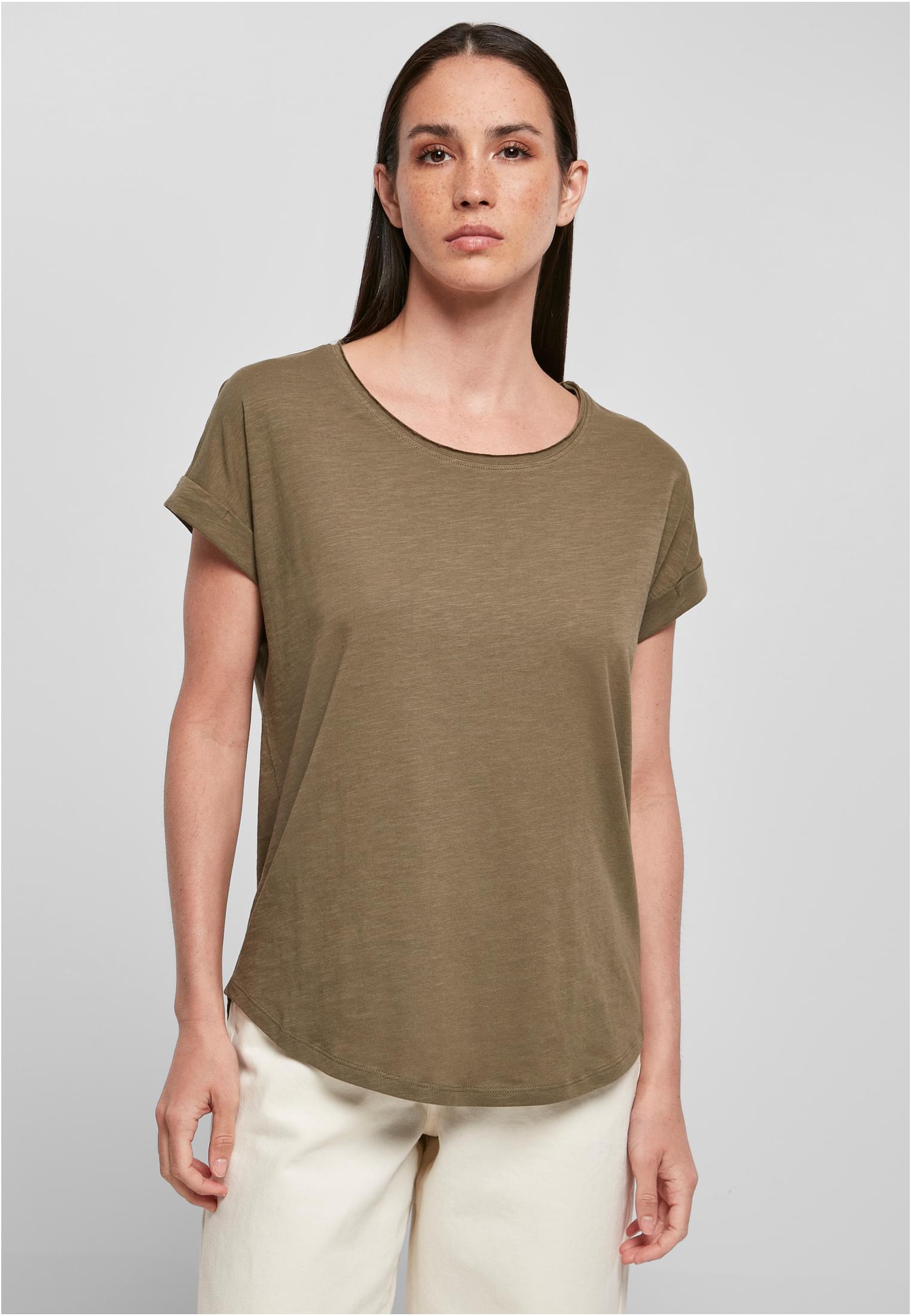 Ladies Long Slub Tee olive | olive