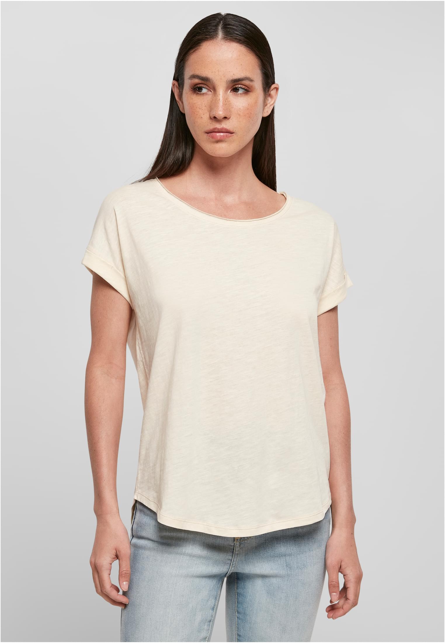 Ladies Long Slub Tee whitesand | whitesand
