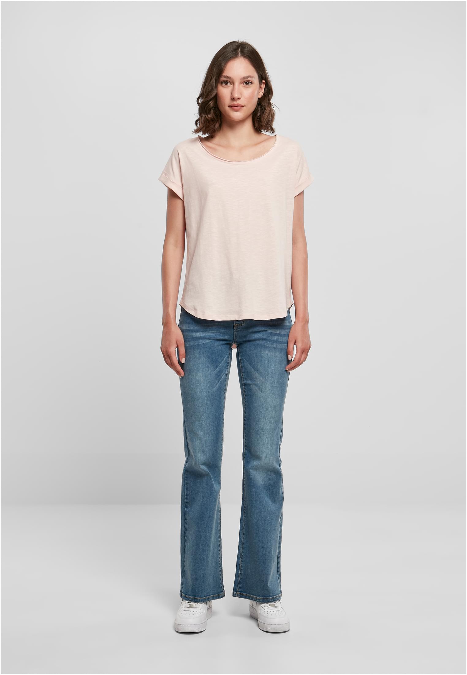 Ladies Long Slub Tee pink | pink
