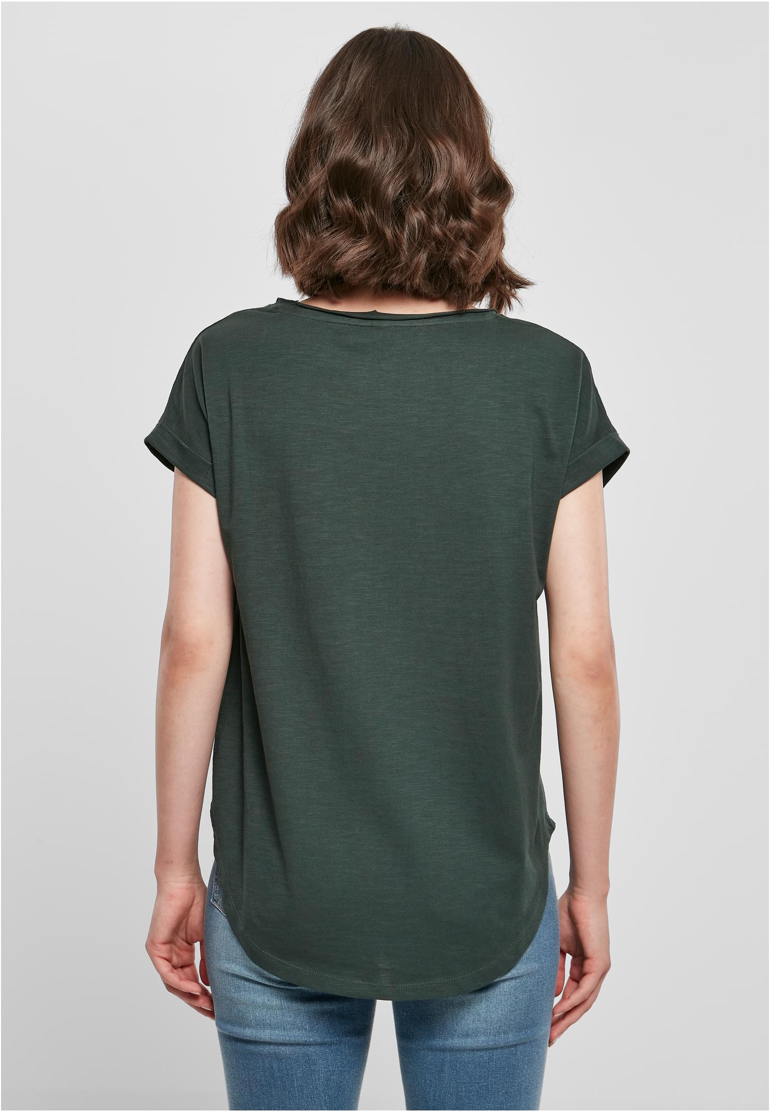 Ladies Long Slub Tee bottlegreen | bottlegreen