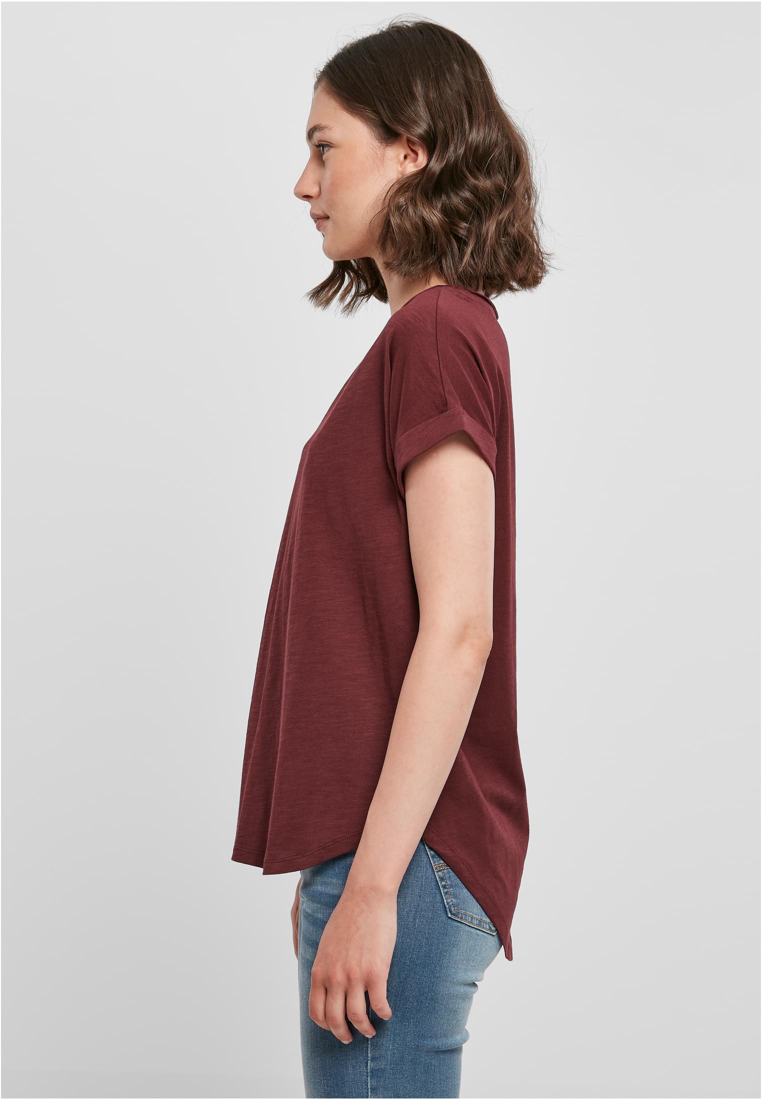 Ladies Long Slub Tee cherry | cherry