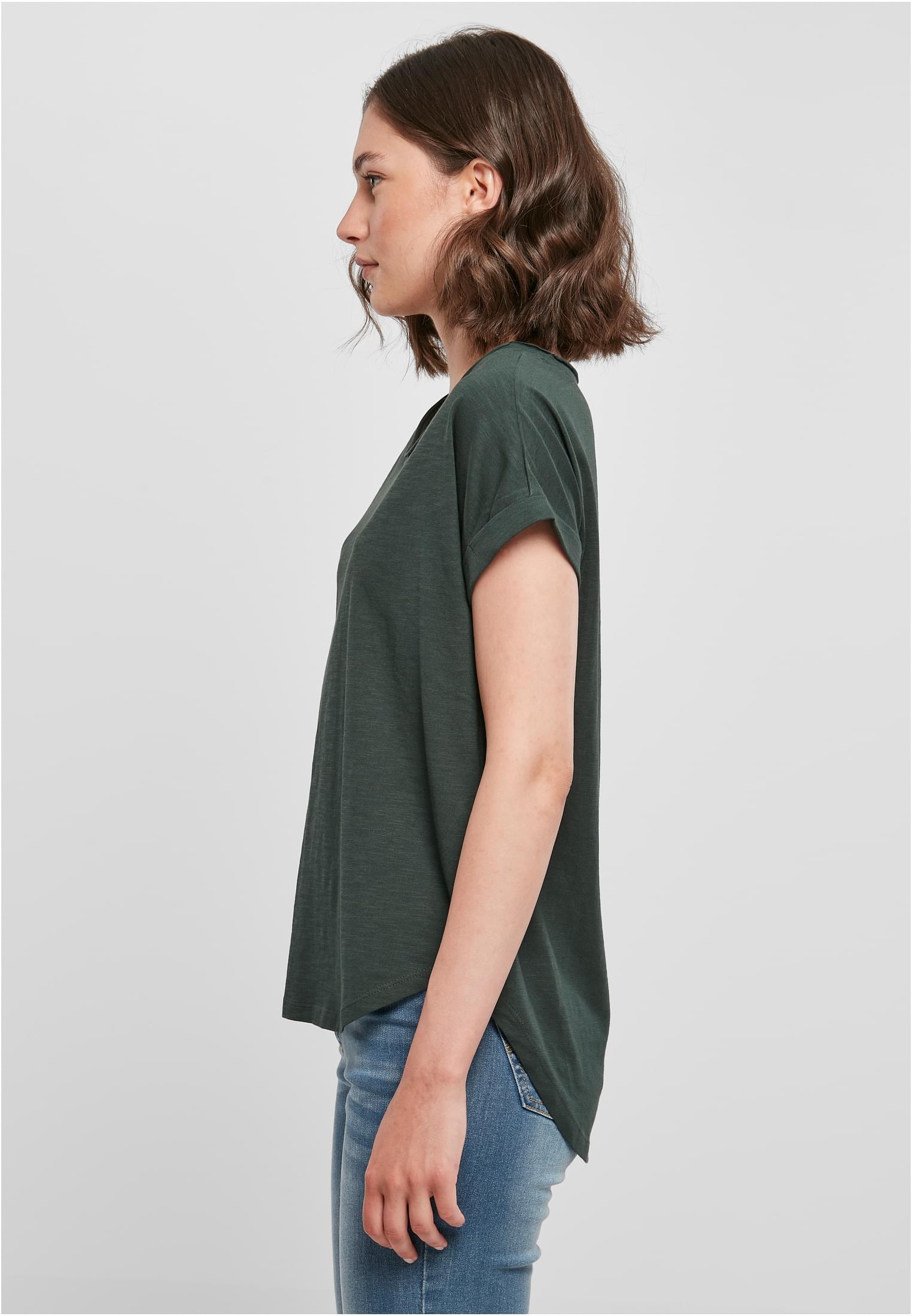 Ladies Long Slub Tee bottlegreen | bottlegreen