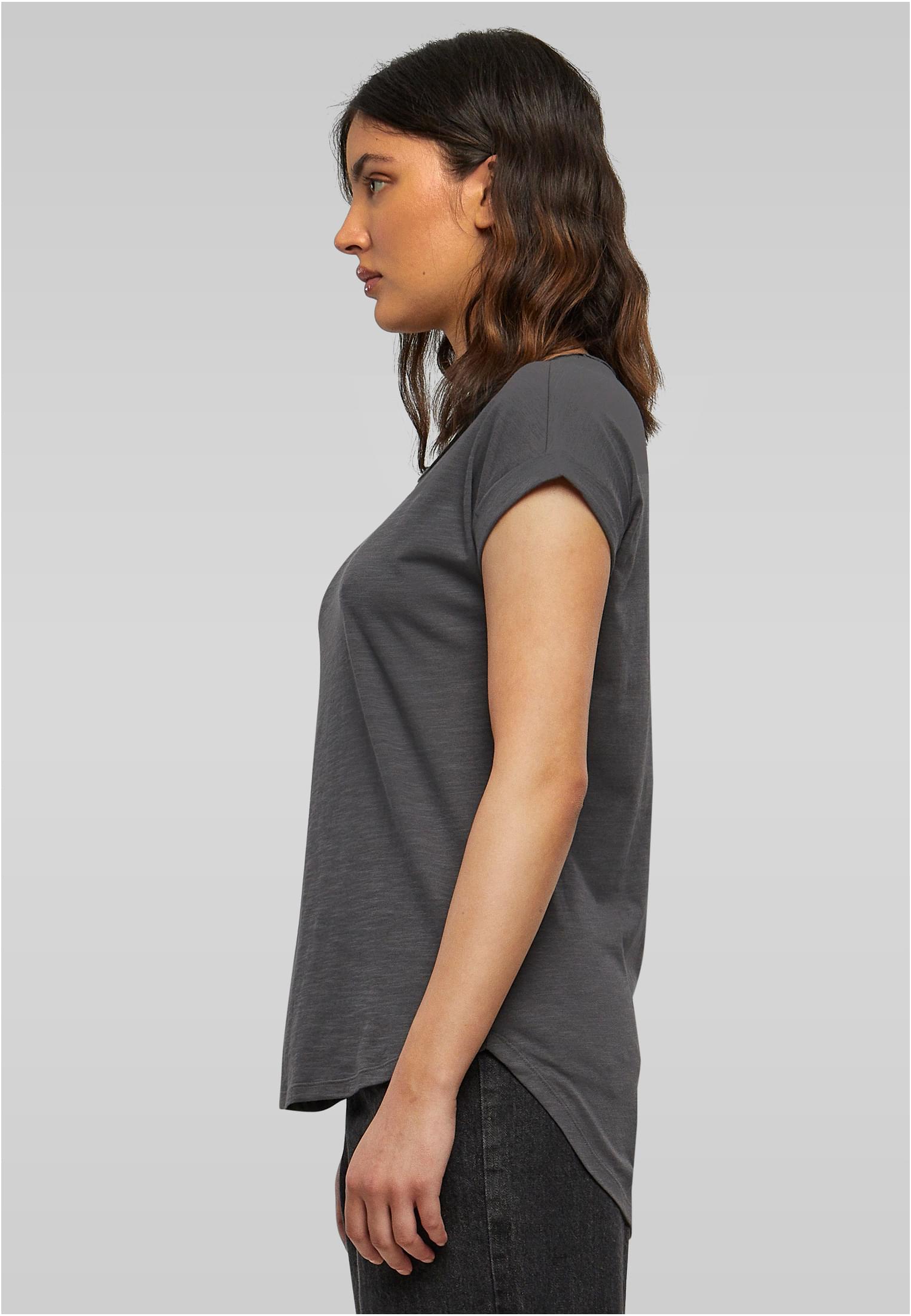Ladies Long Slub Tee darkshadow | darkshadow
