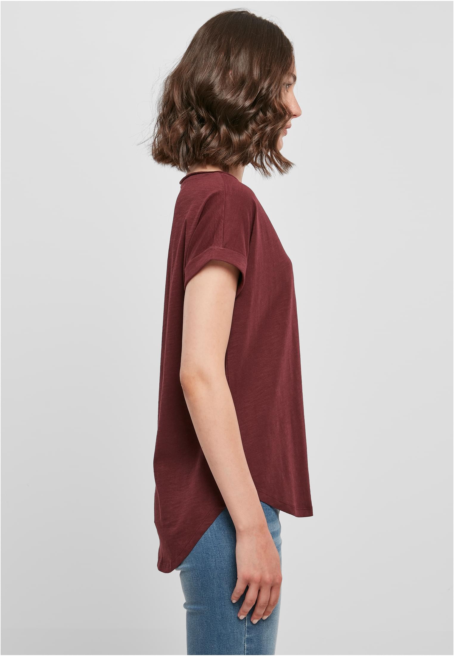 Ladies Long Slub Tee cherry | cherry
