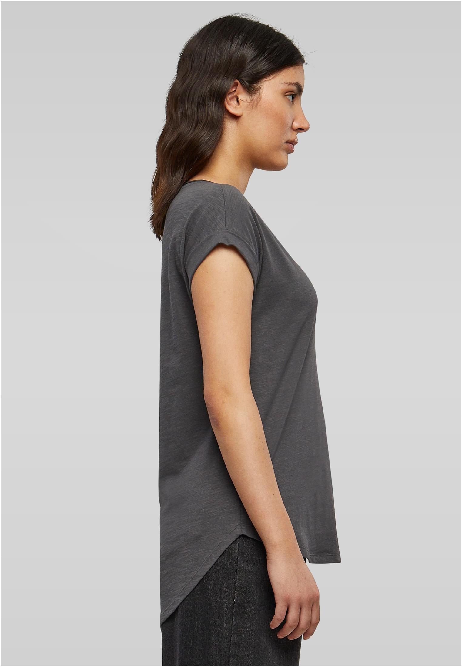 Ladies Long Slub Tee darkshadow | darkshadow