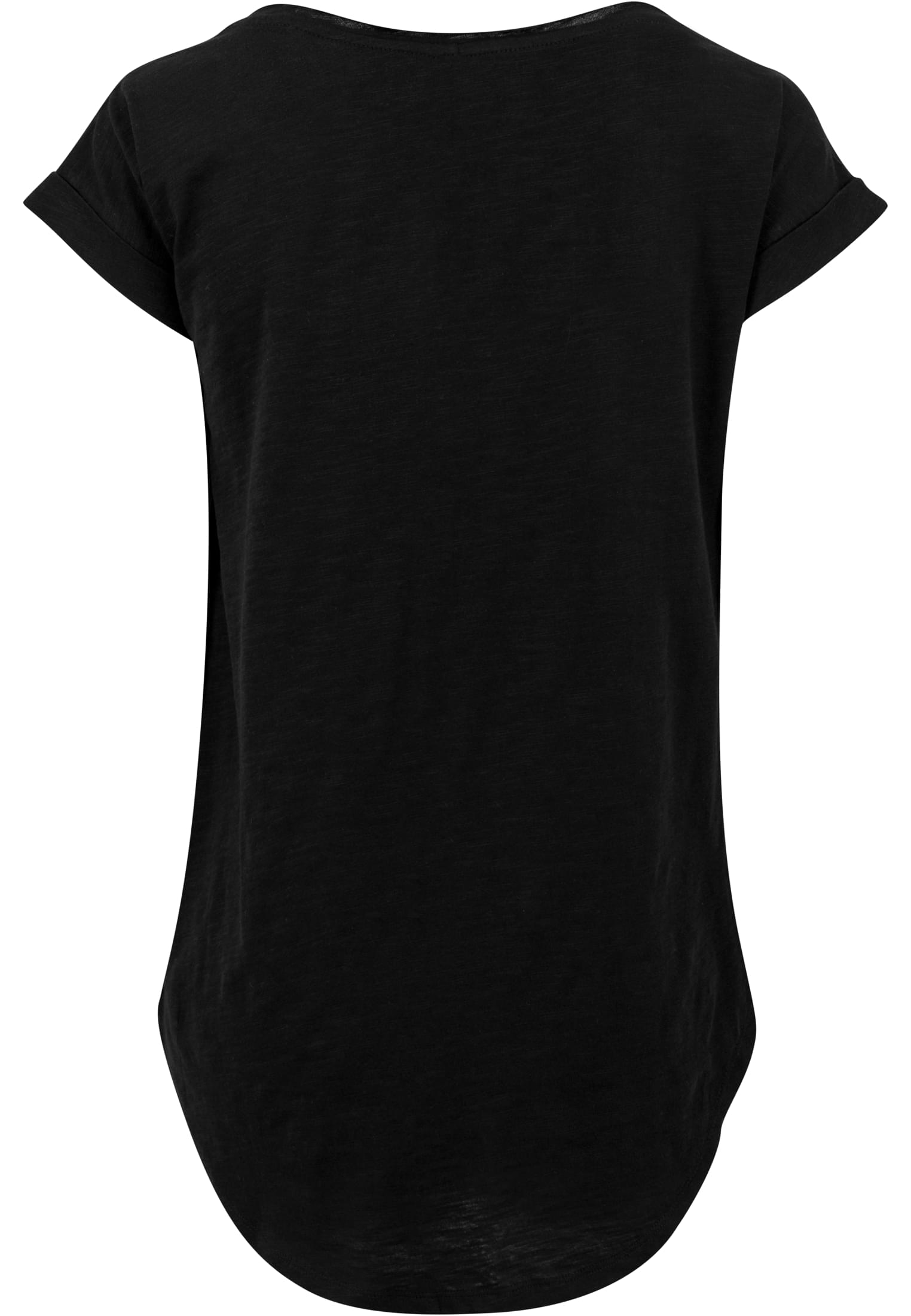 Ladies Long Slub Tee black | black