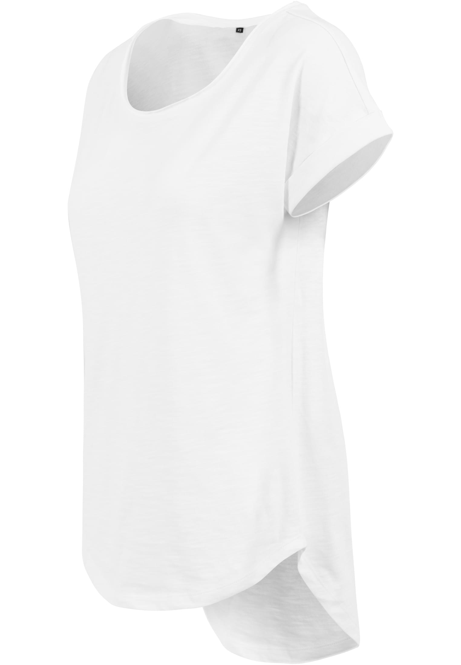 Ladies Long Slub Tee white | white