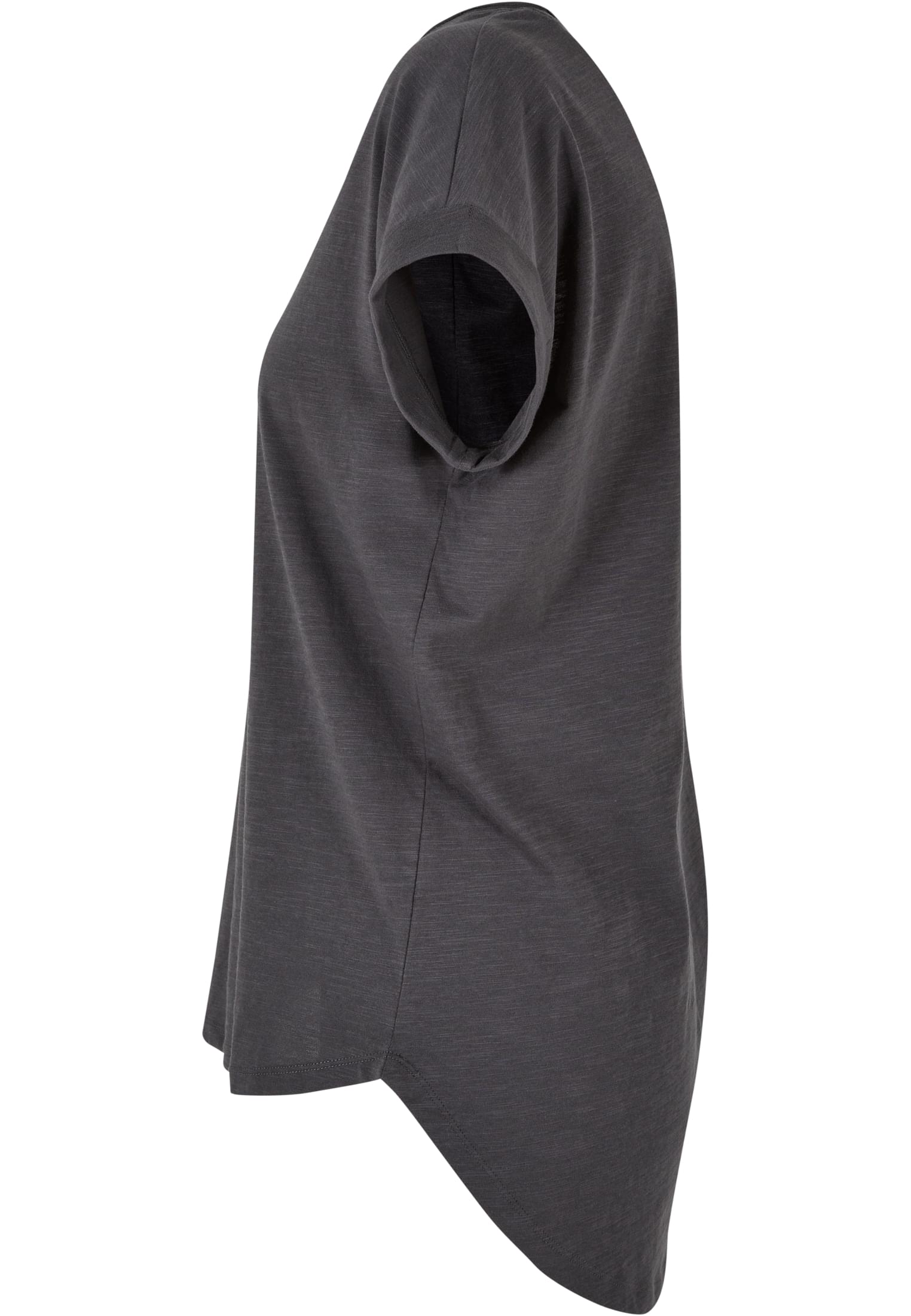 Ladies Long Slub Tee darkshadow | darkshadow