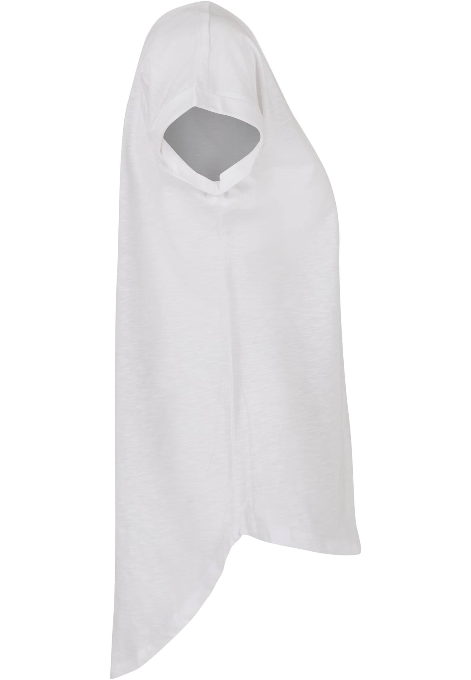 Ladies Long Slub Tee white | white