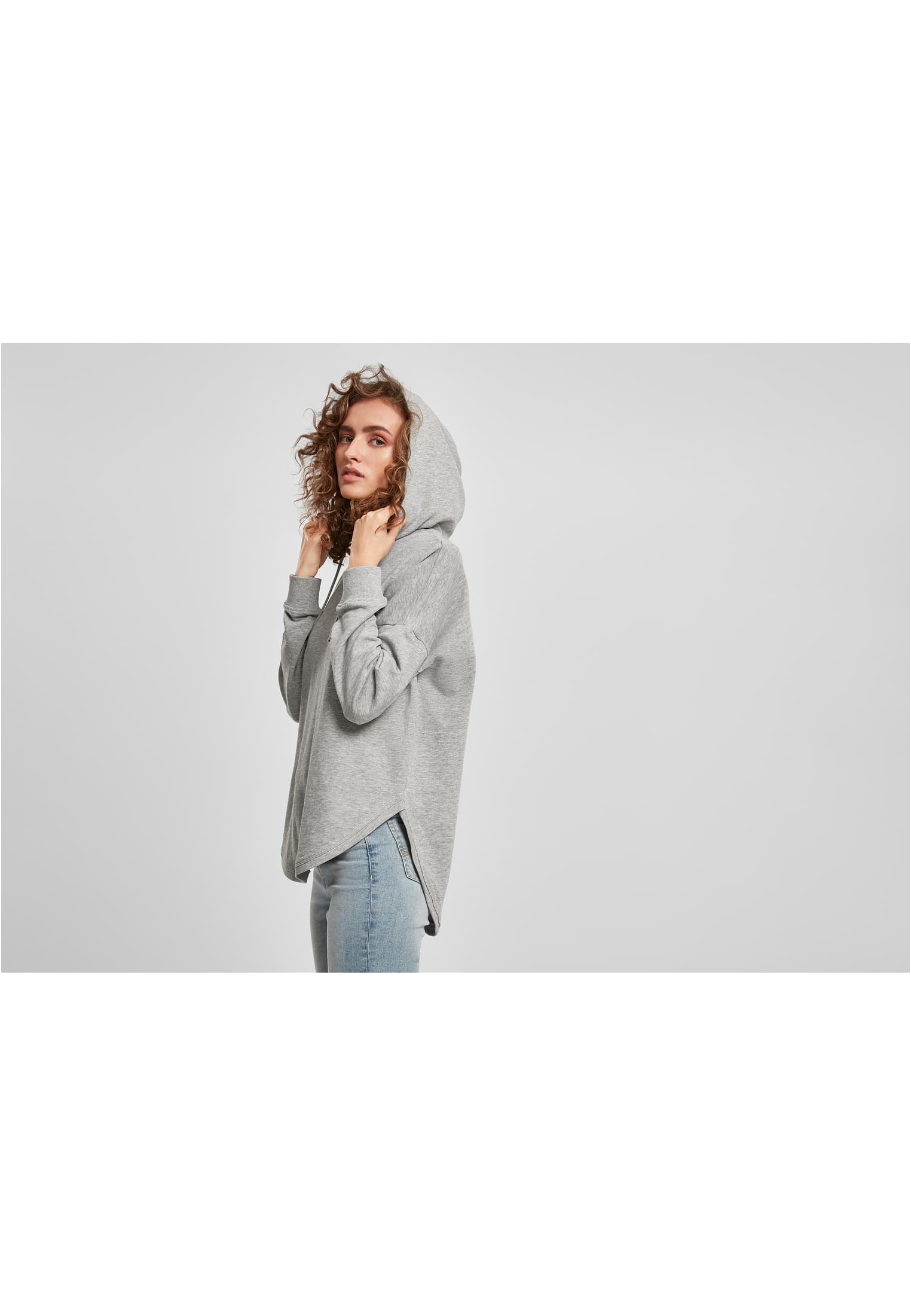 Ladies Oversized Hoody grey | grey