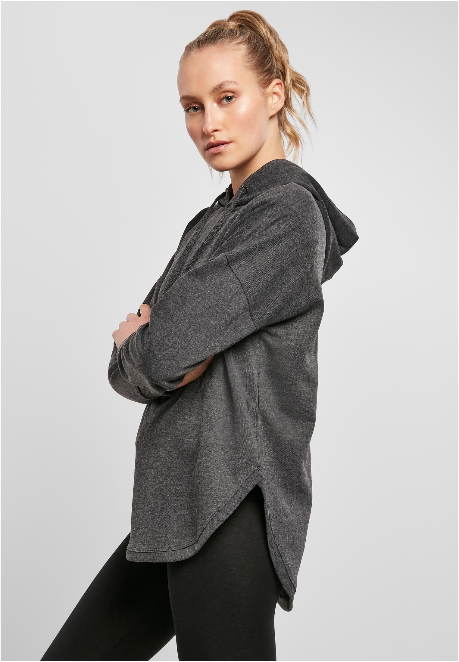 Ladies Oversized Hoody charcoal | charcoal