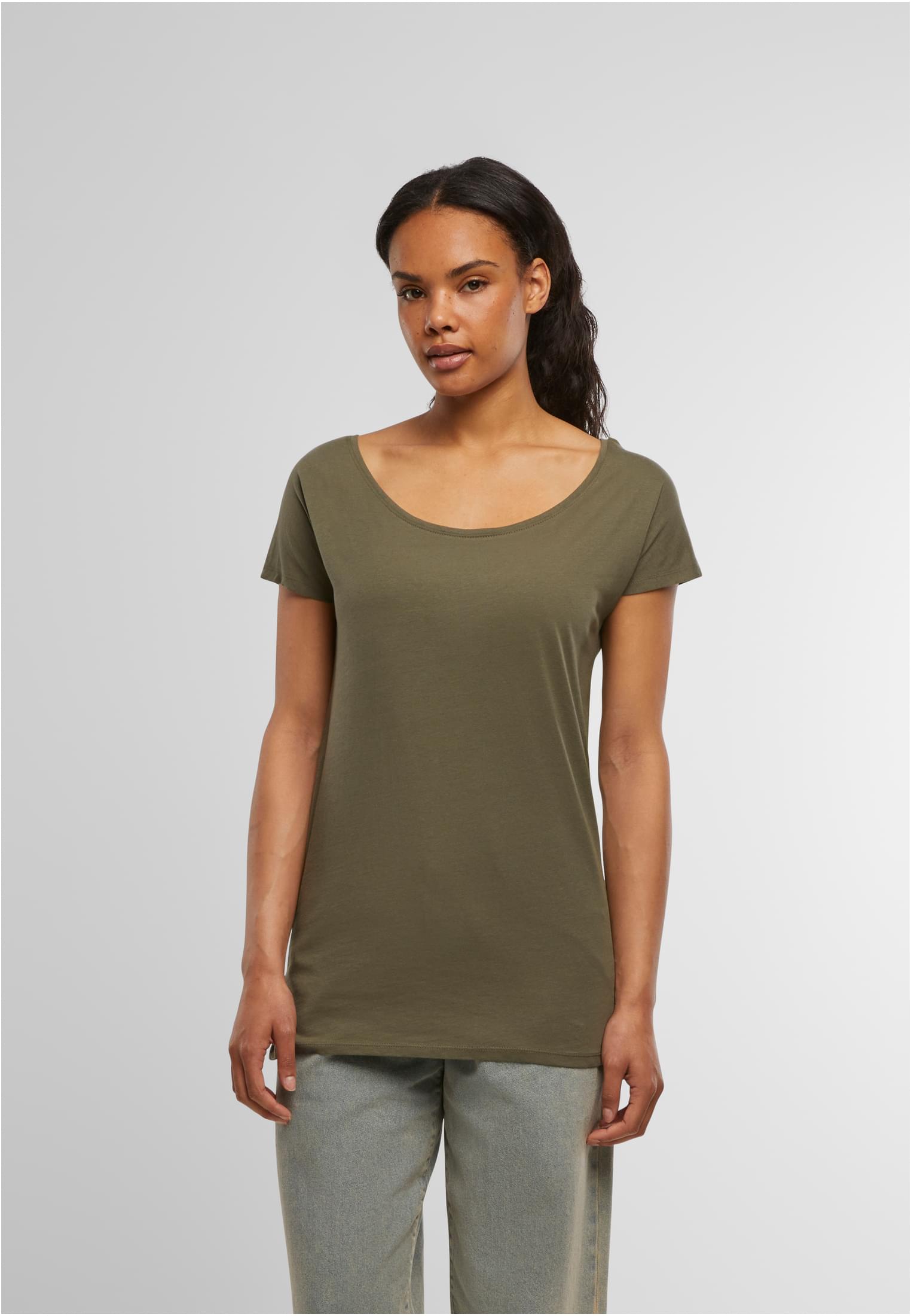 Ladies Wideneck Tee olive | olive