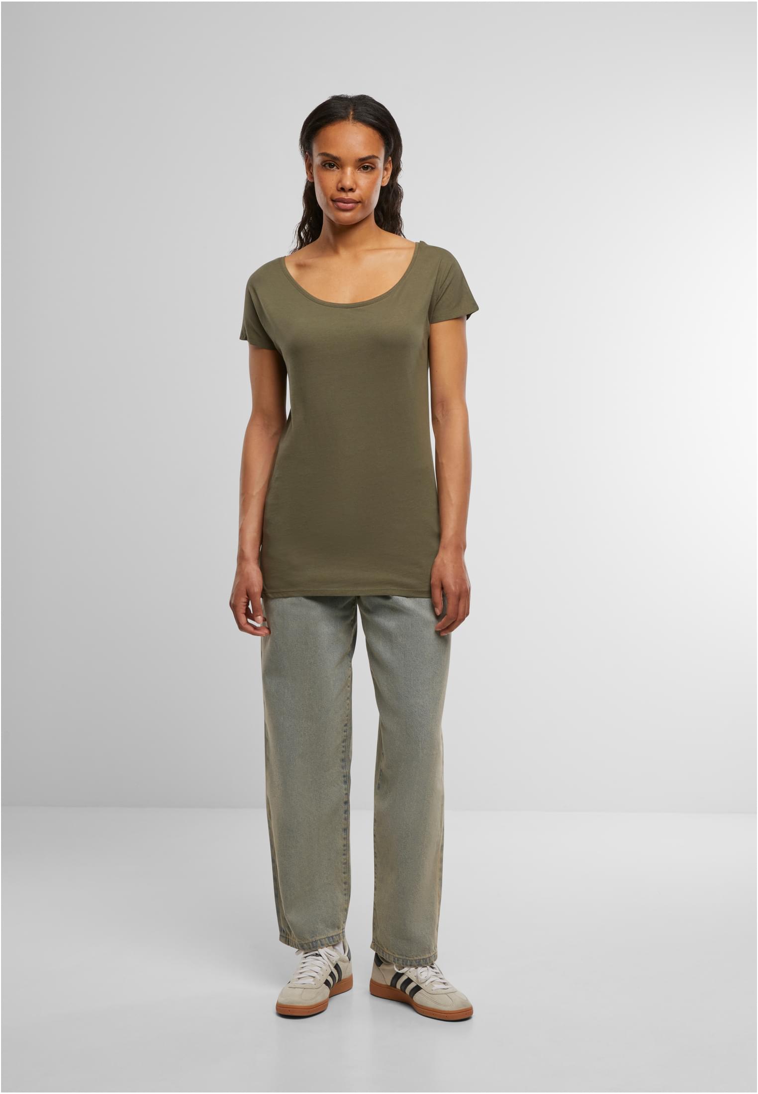 Ladies Wideneck Tee olive | olive