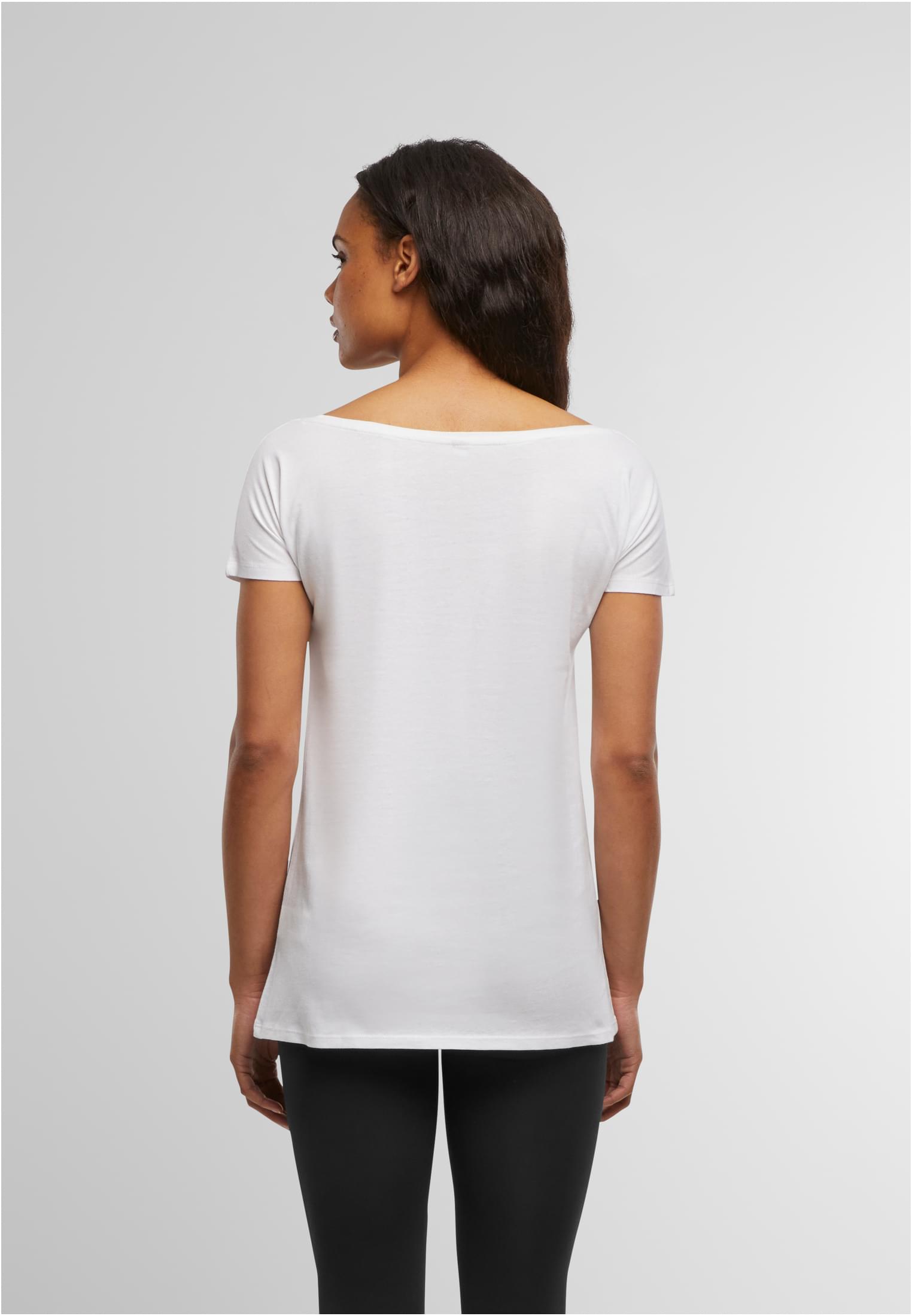 Ladies Wideneck Tee white | white