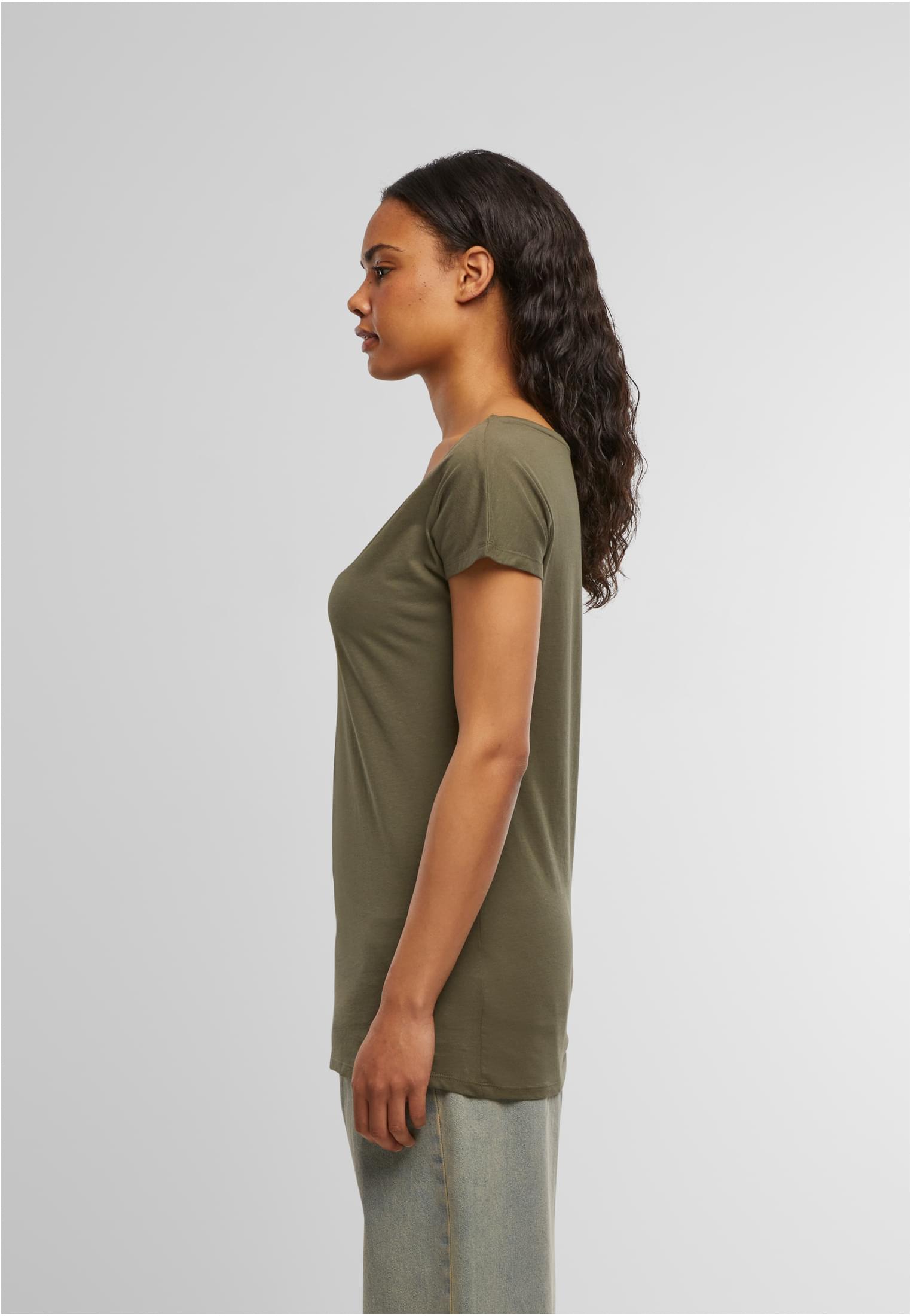 Ladies Wideneck Tee olive | olive