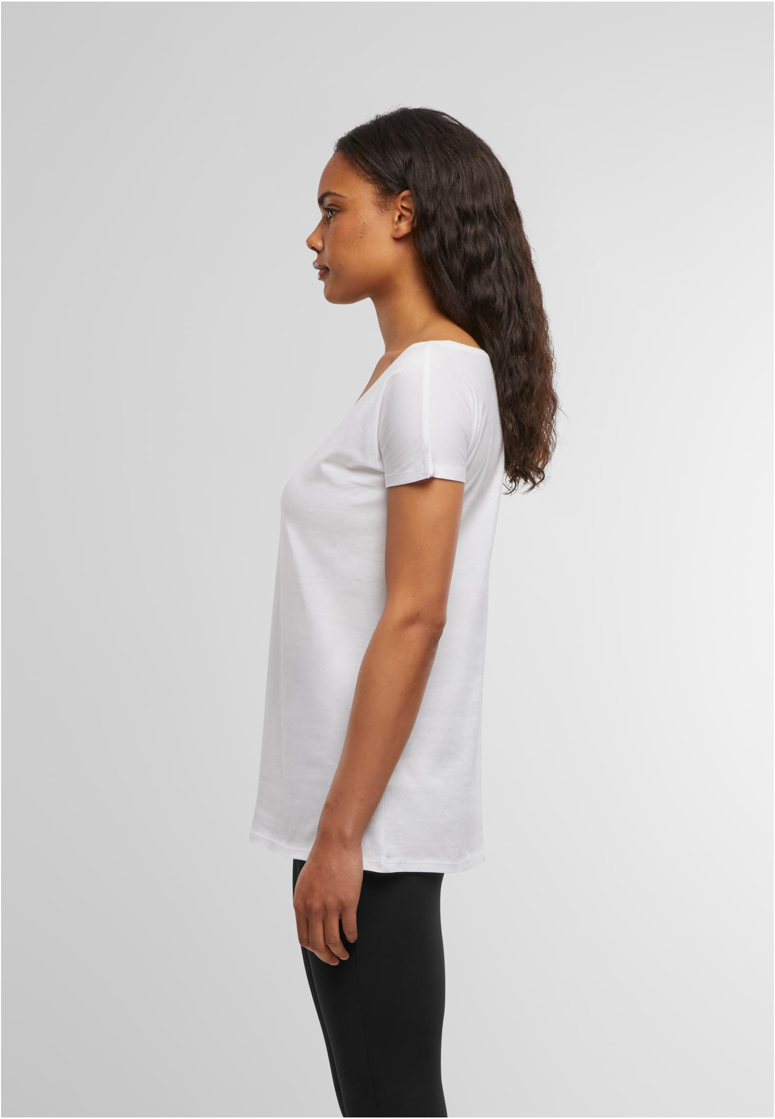Ladies Wideneck Tee white | white