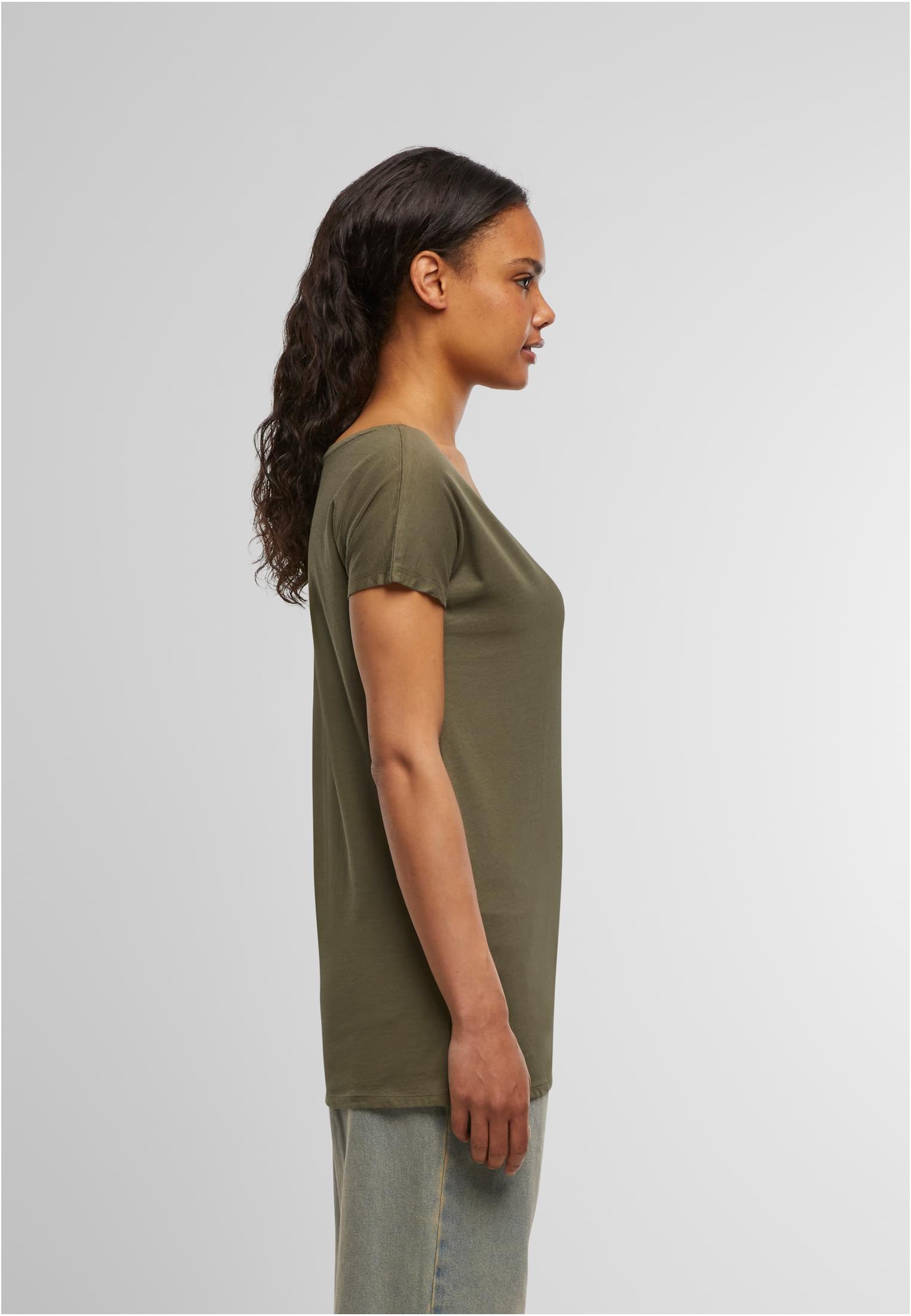 Ladies Wideneck Tee olive | olive