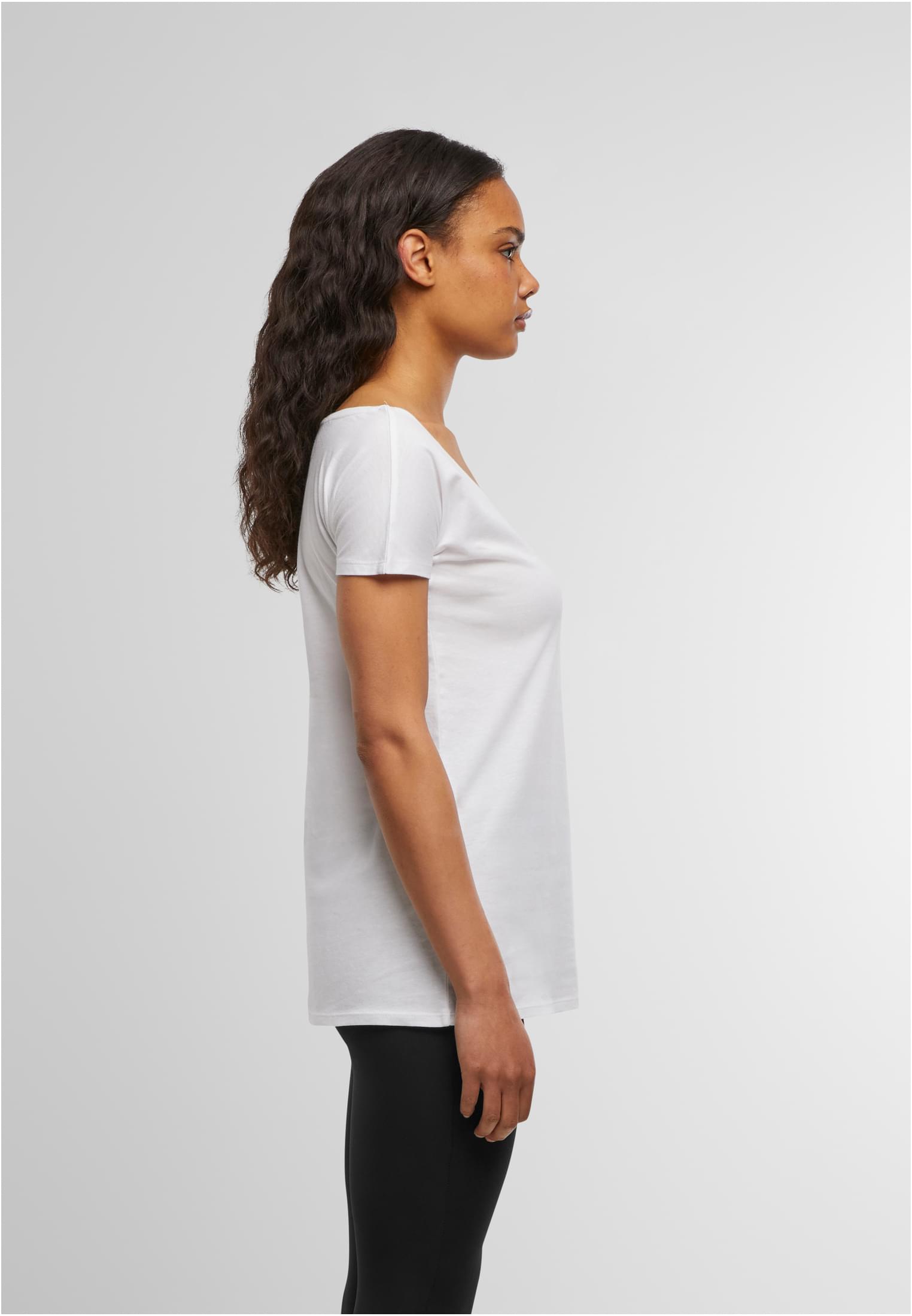 Ladies Wideneck Tee white | white