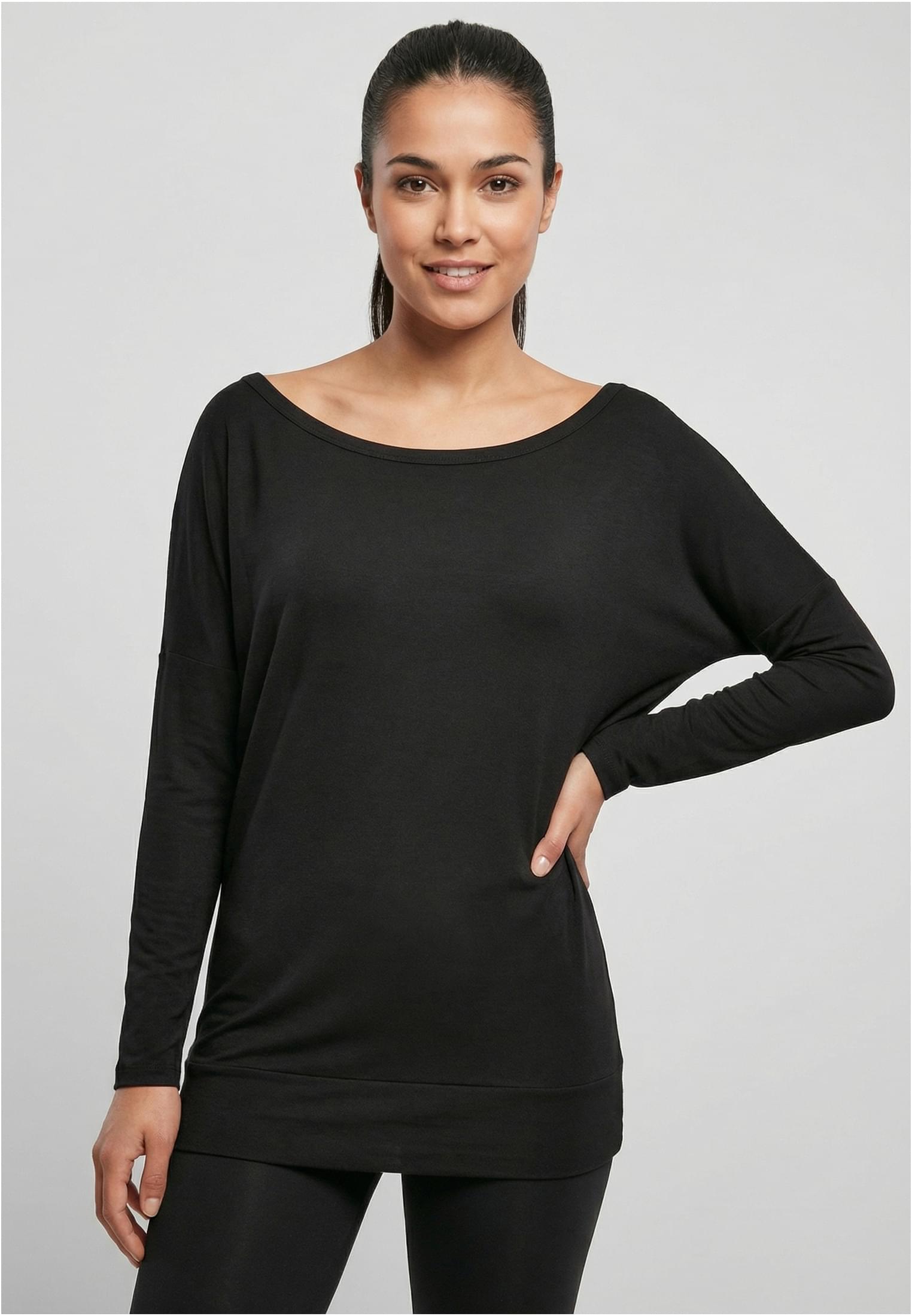 Ladies Viscose Longsleeve black | black